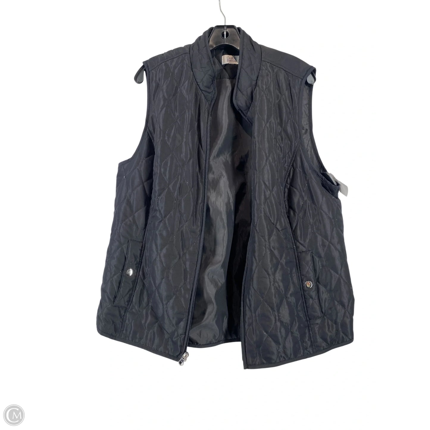 Vest Puffer & Quilted By Croft And Barrow In Black, Size: Xl