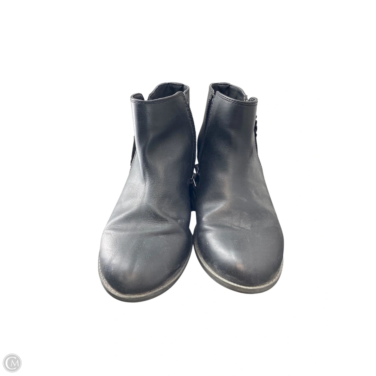 Boots Ankle Flats By Clothes Mentor In Black, Size: 5