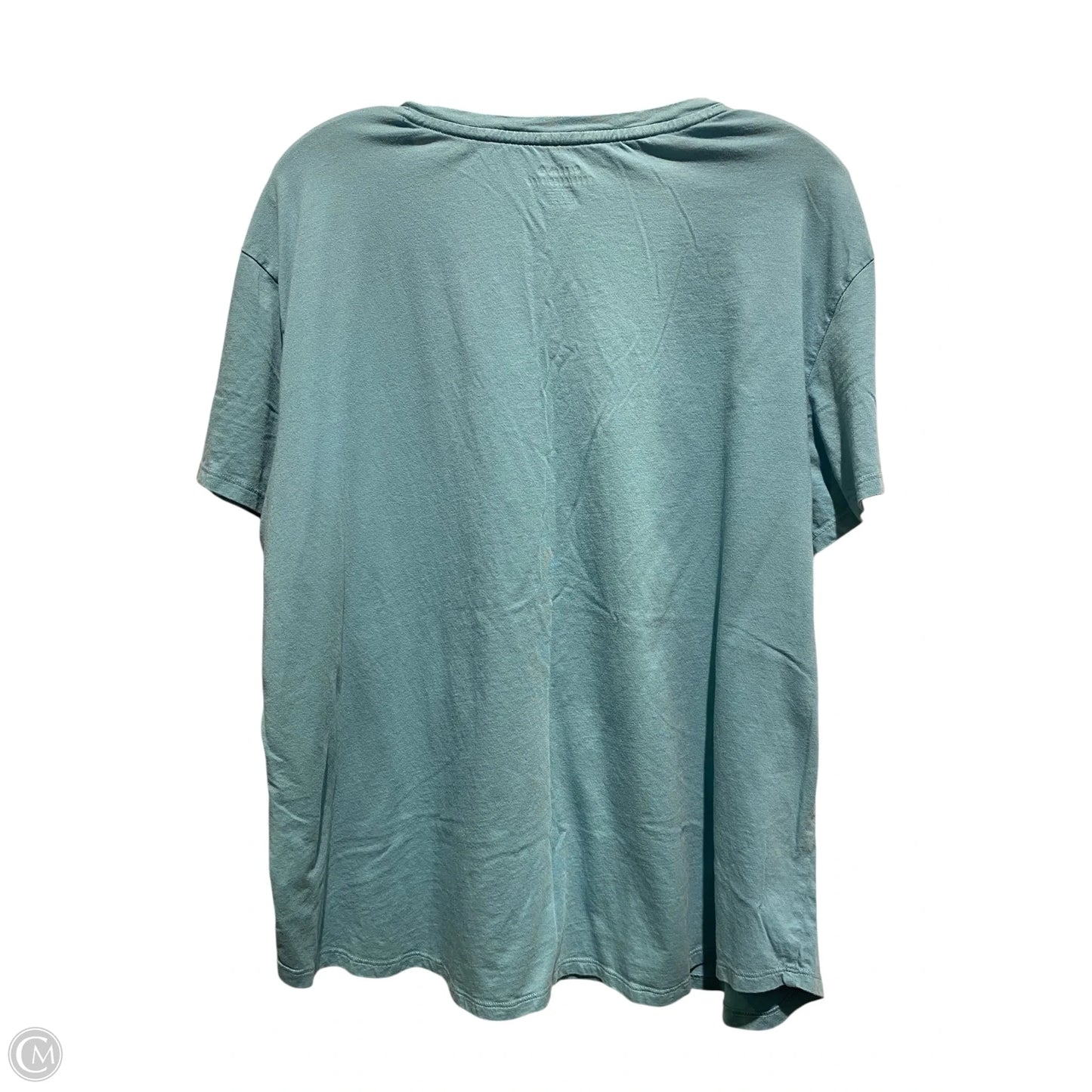 Athletic Top Short Sleeve By Reebok In Green, Size: 3x