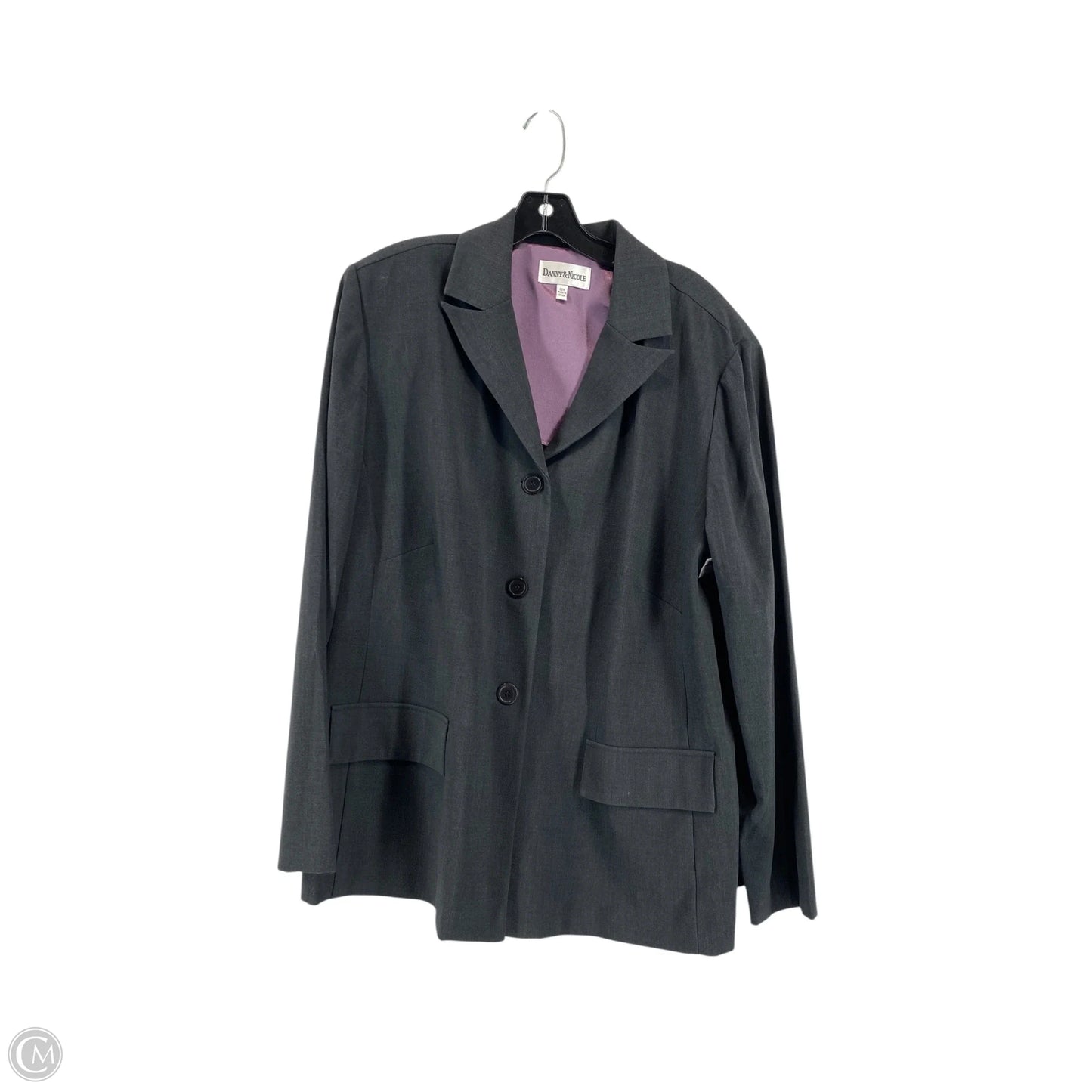Blazer By Dannyandnicole In Grey, Size: 22