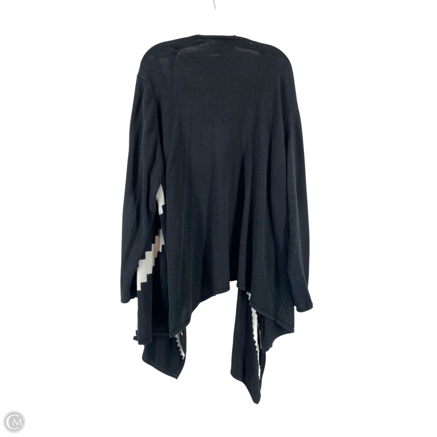 Cardigan By Avenue In Black & White, Size: 22