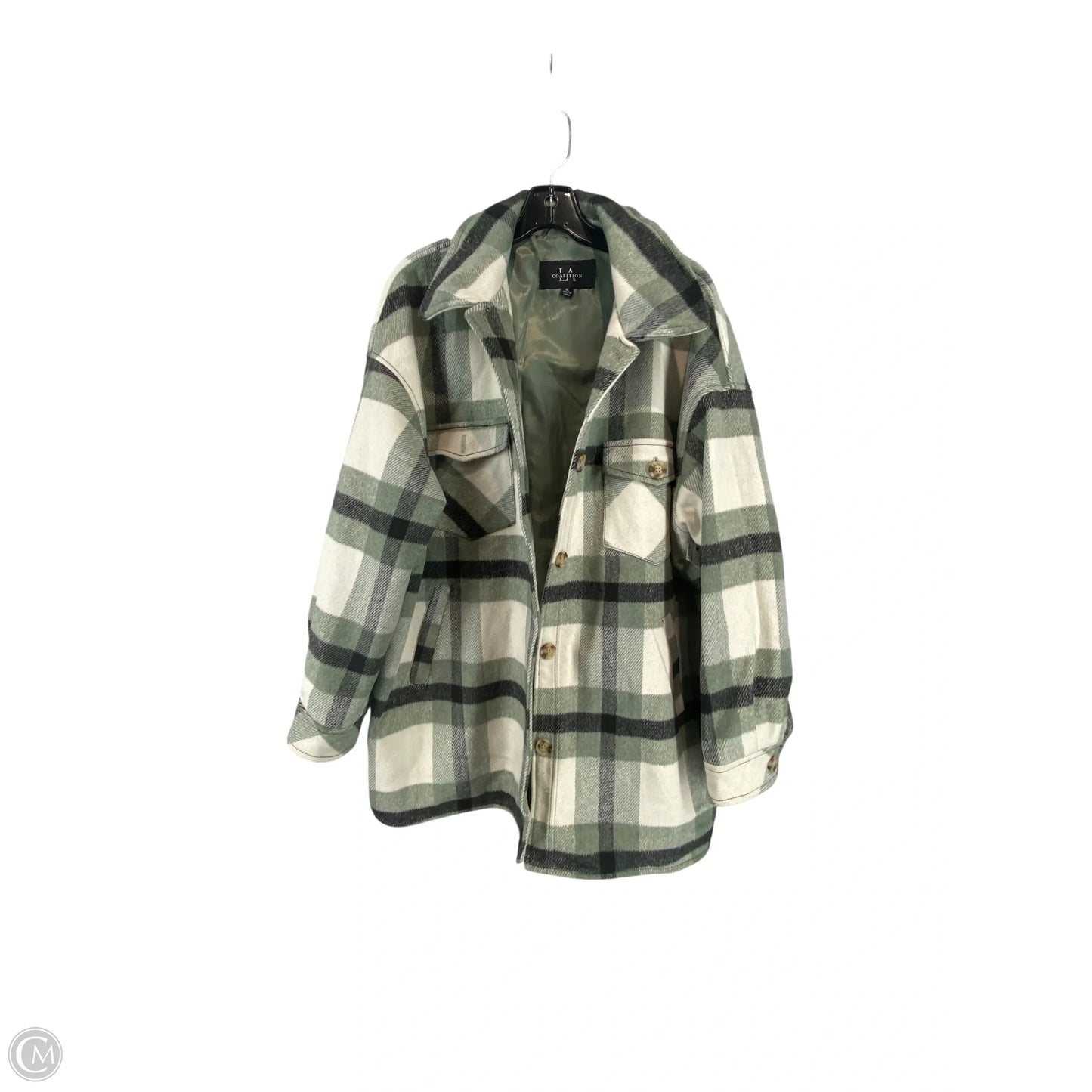 Jacket Fleece By Clothes Mentor In Green, Size: Xl