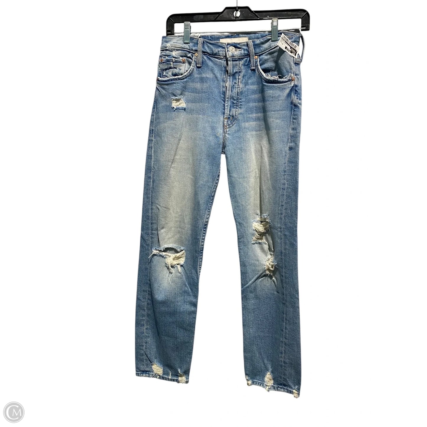 Jeans Straight By Mother In Blue Denim, Size: 26
