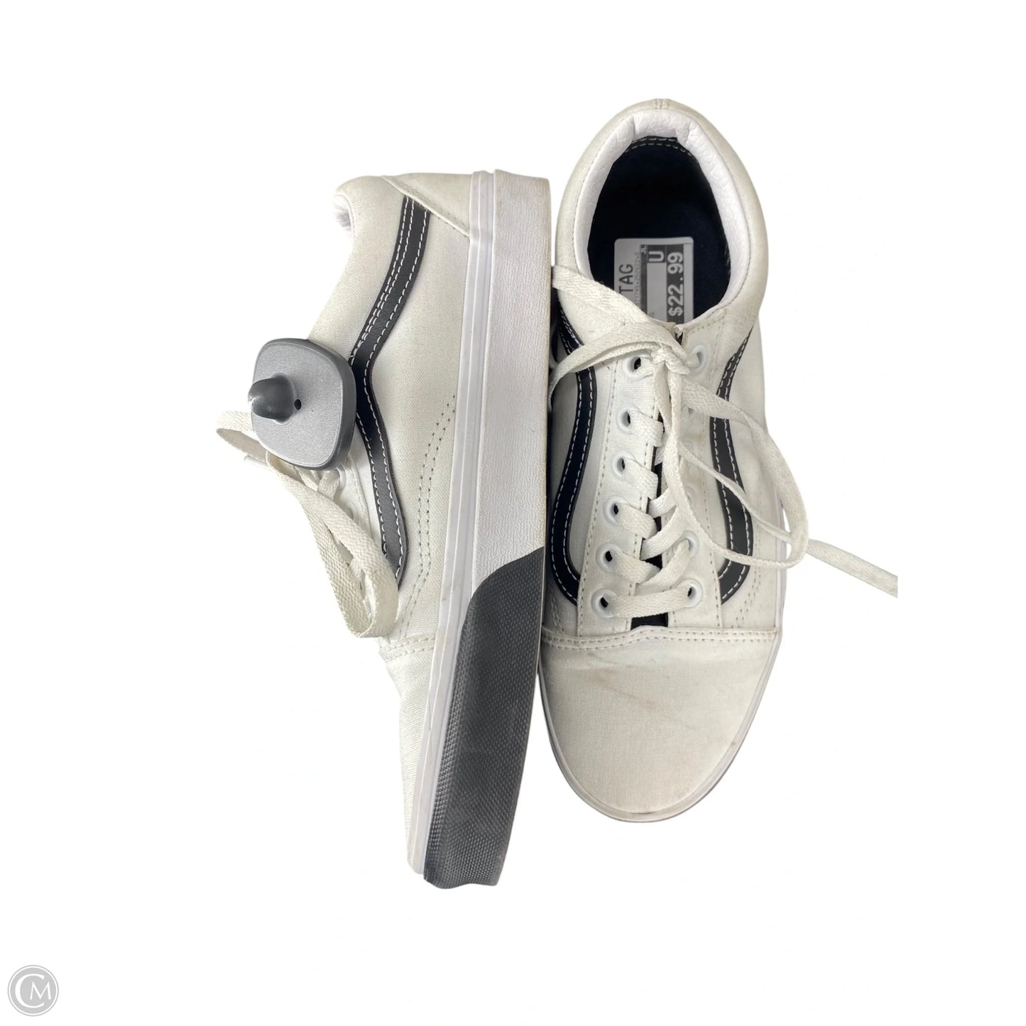 Shoes Sneakers By Vans In White, Size: 7.5