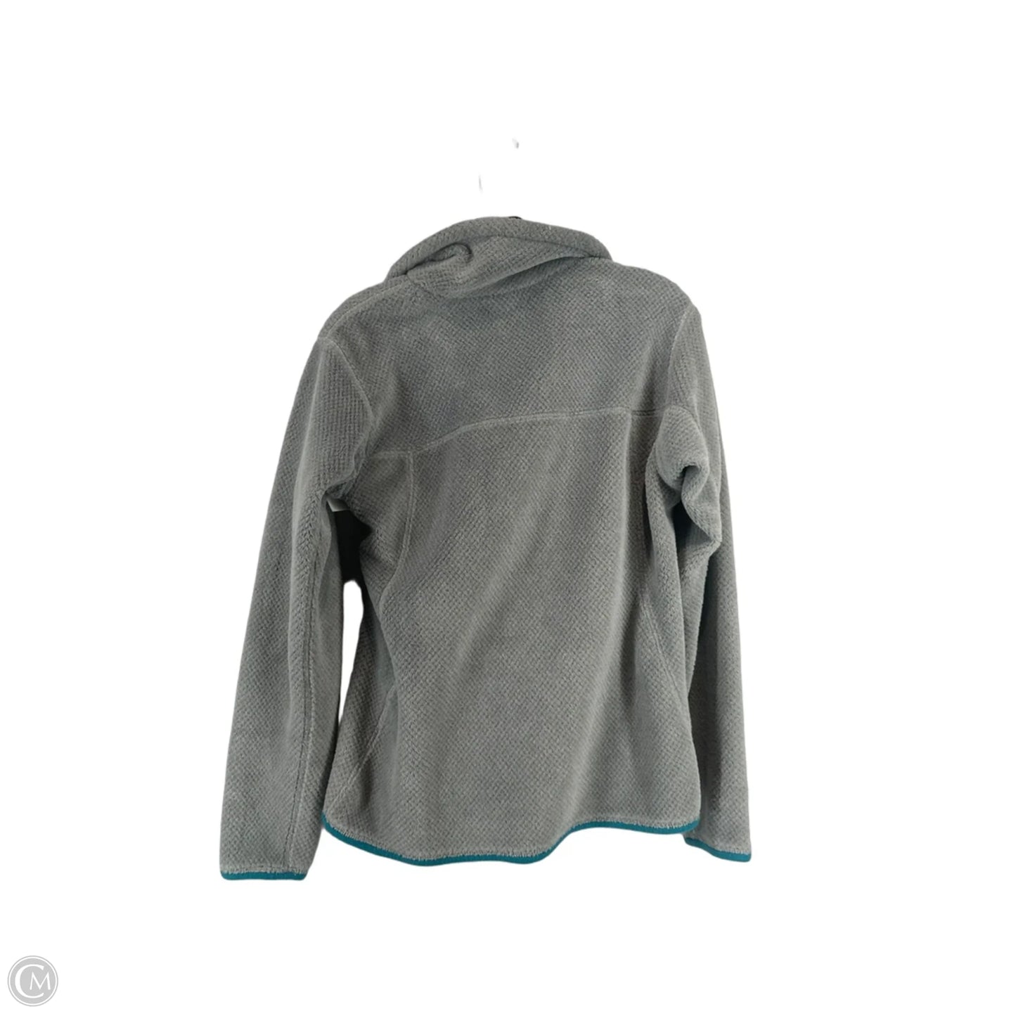 Jacket Fleece By Patagonia In Grey, Size: M