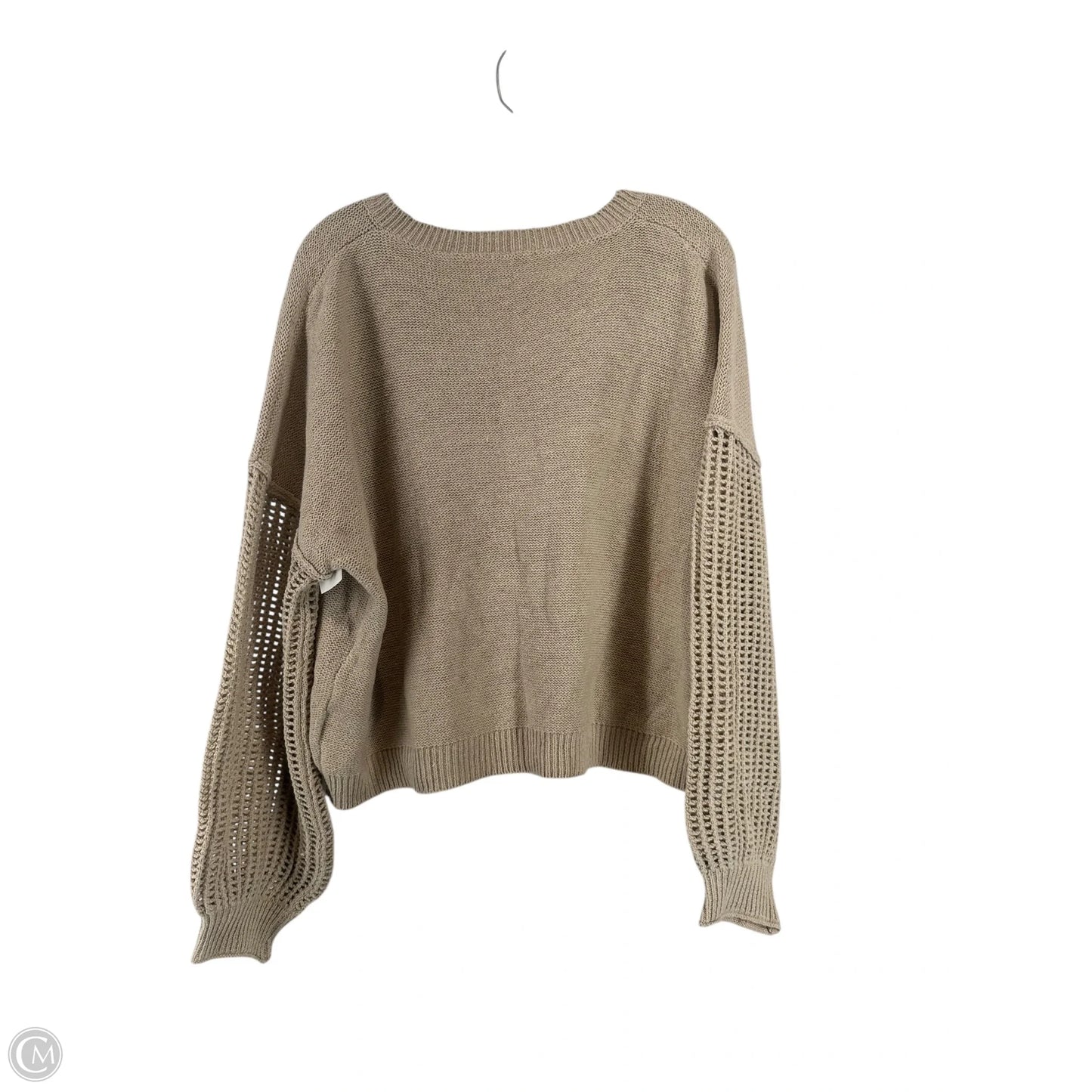 Top Long Sleeve By Ee Some In Brown, Size: L