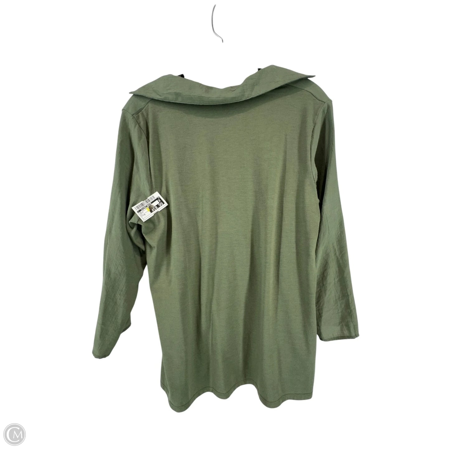 Top 3/4 Sleeve By Clothes Mentor In Green, Size: M