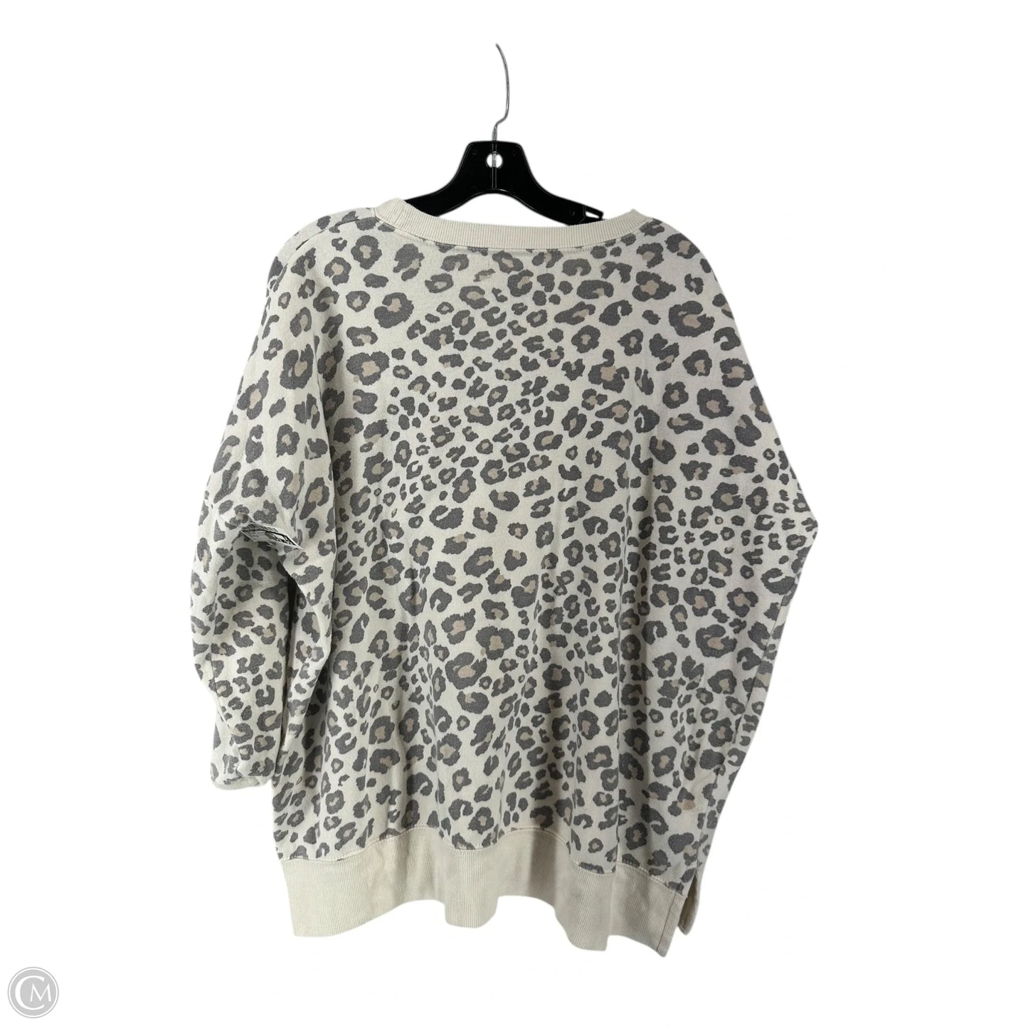 Top Long Sleeve By Ocean Drive In Animal Print, Size: S