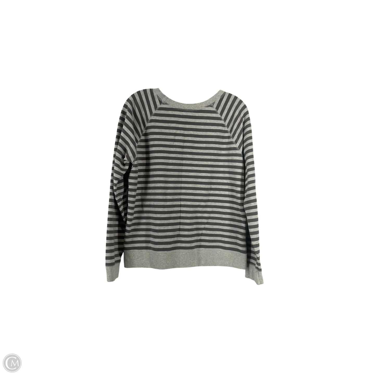 Top Long Sleeve Basic By Old Navy In Striped Pattern, Size: L