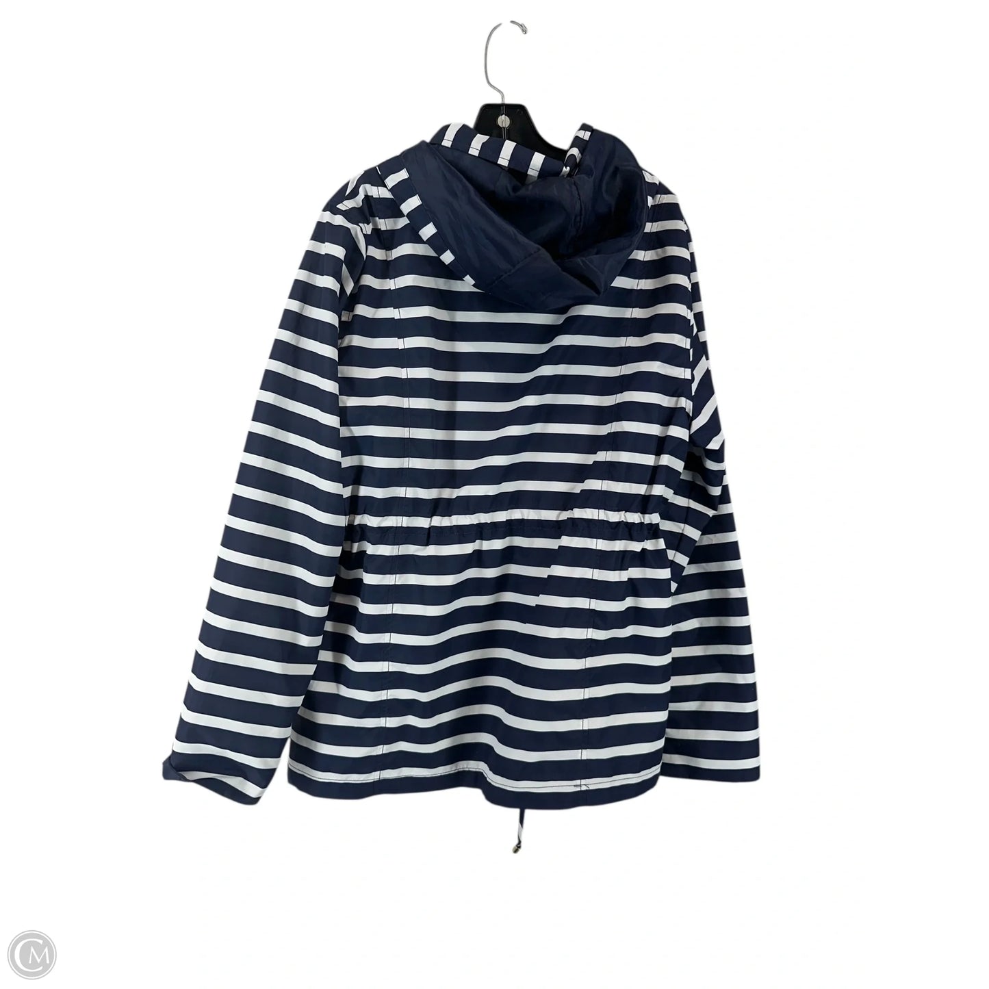 Coat Raincoat By Kim Rogers In Striped Pattern, Size: Xl