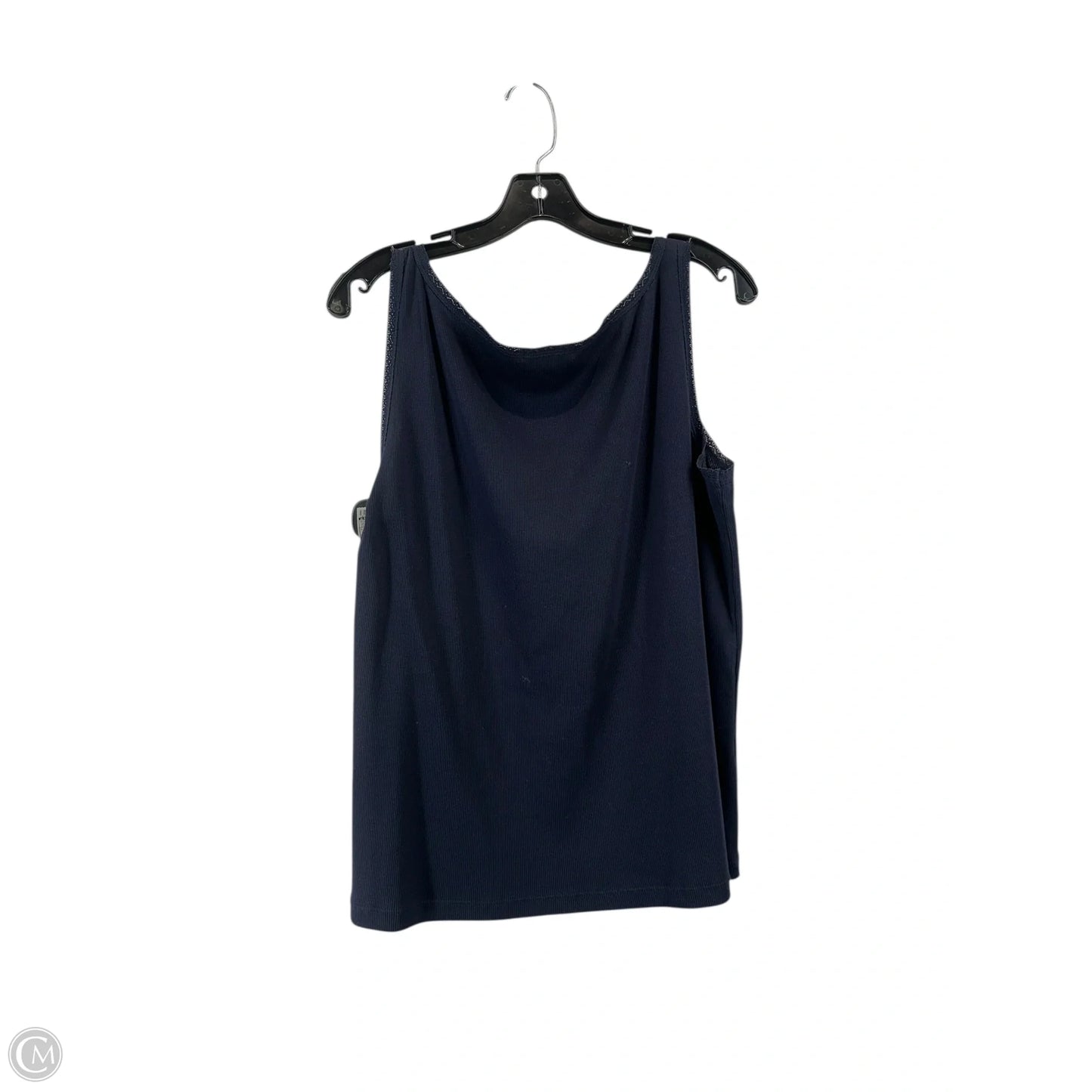 Top Sleeveless Basic By Lauren By Ralph Lauren In Navy, Size: 2x