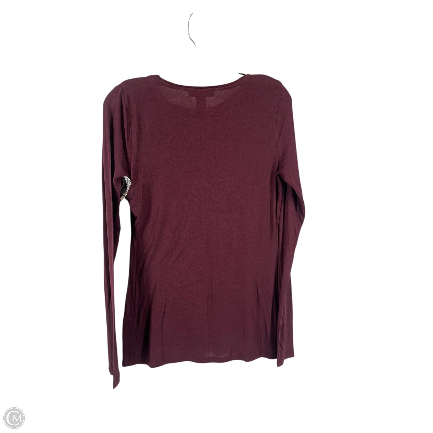 Top Long Sleeve By White House Black Market In Maroon, Size: S