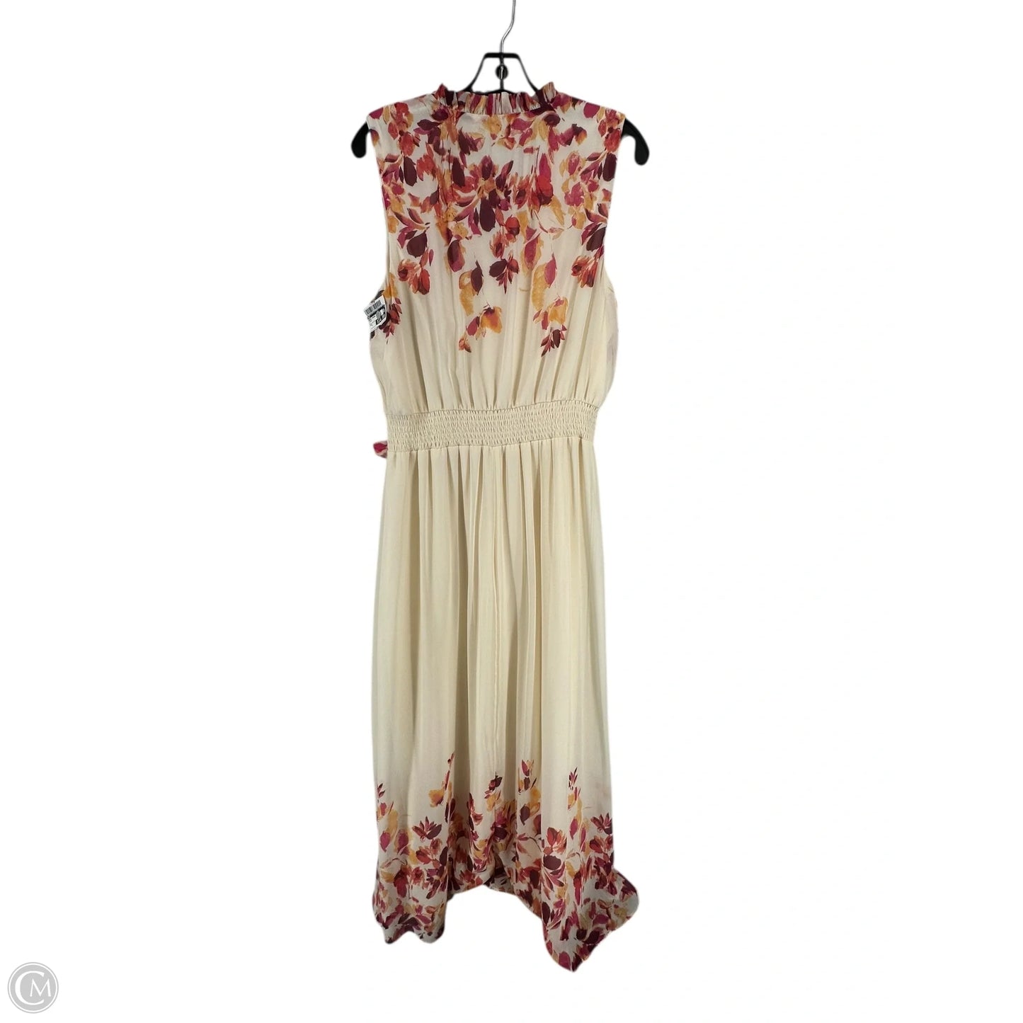 Dress Casual Maxi By Msk In Cream, Size: L