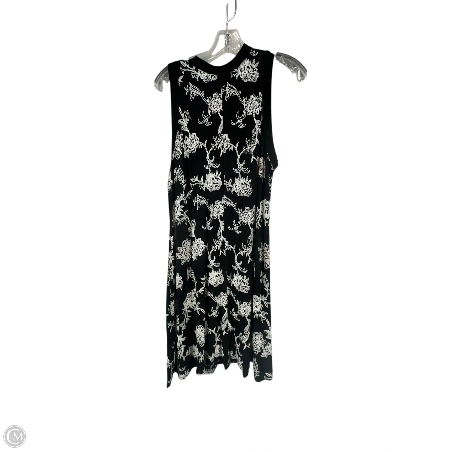Dress Casual Short By Karen Kane In Black & White, Size: Xl