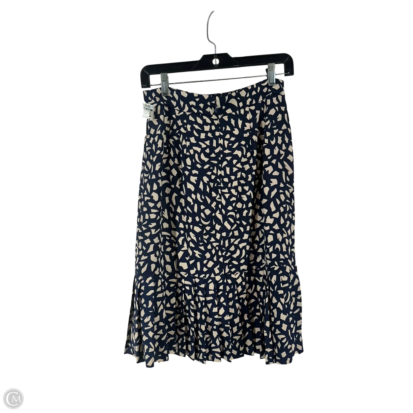 Skirt Midi By Ann Taylor In Blue & Brown, Size: 0
