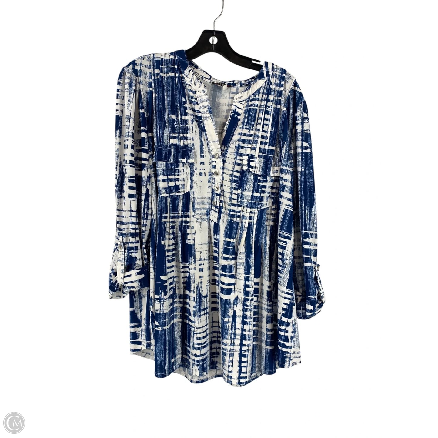 Top Long Sleeve By Cocomo In Blue, Size: Xl