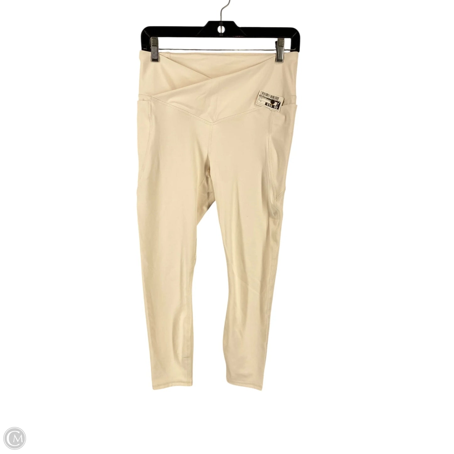 Athletic Leggings By Fabletics In White, Size: M