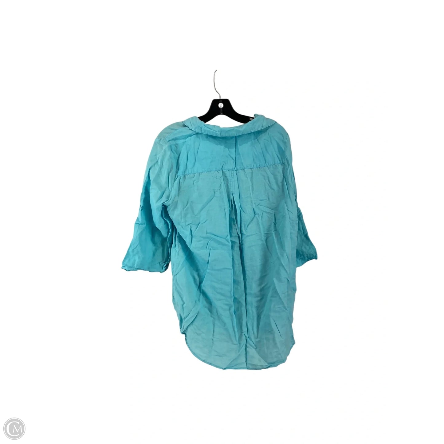 Top Long Sleeve By Lucy And Laurel In Blue, Size: M