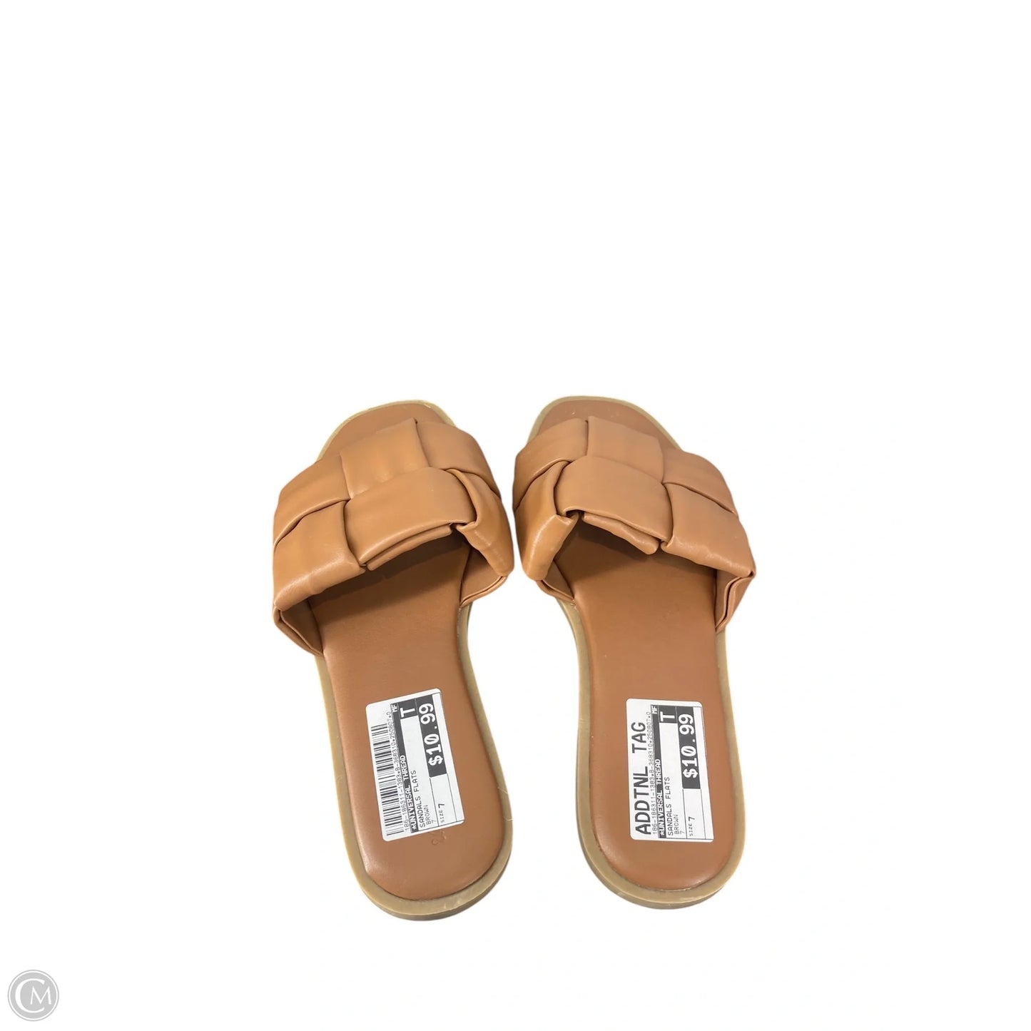 Sandals Flats By Universal Thread In Brown, Size: 7