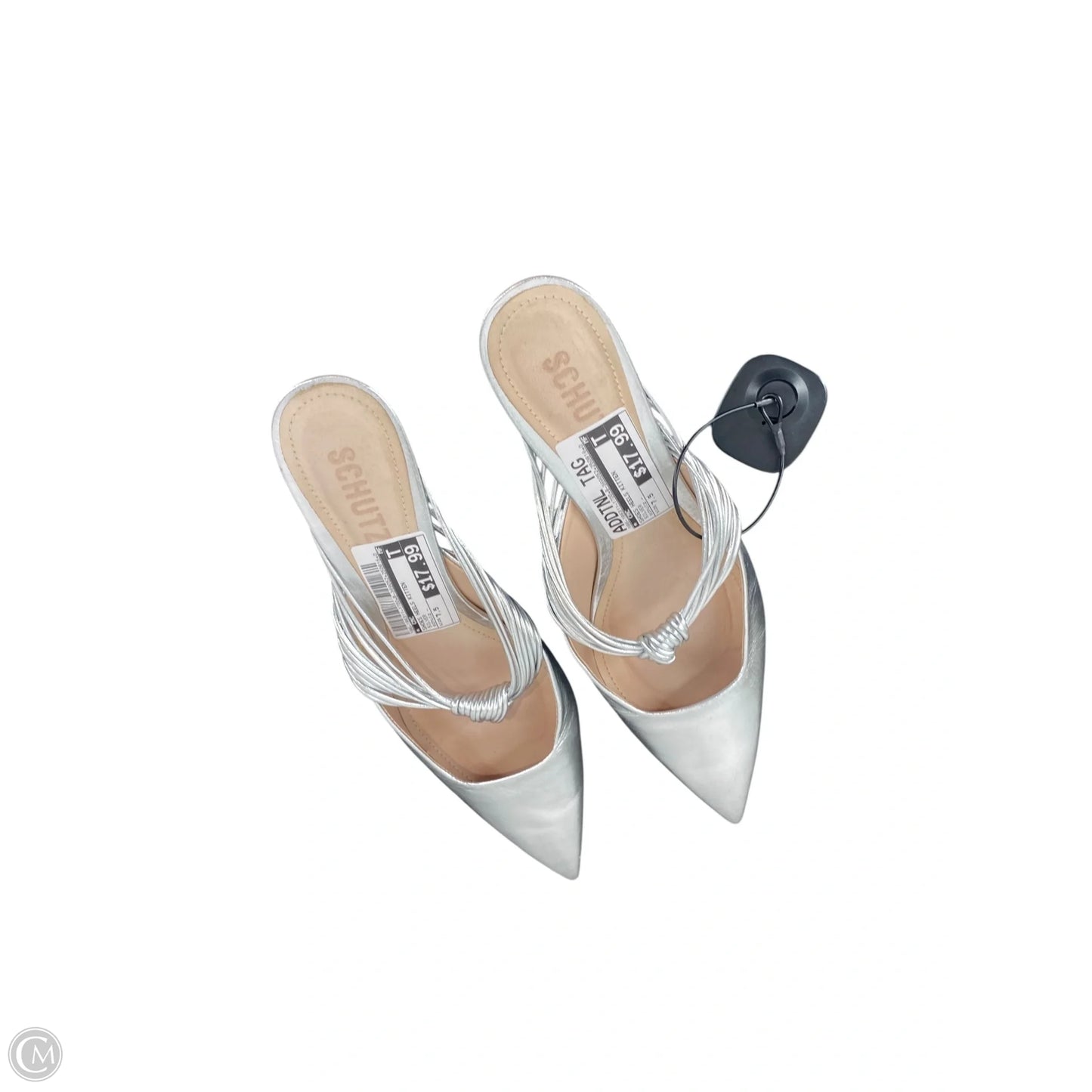 Shoes Heels Kitten By Cmc In Silver, Size: 7.5