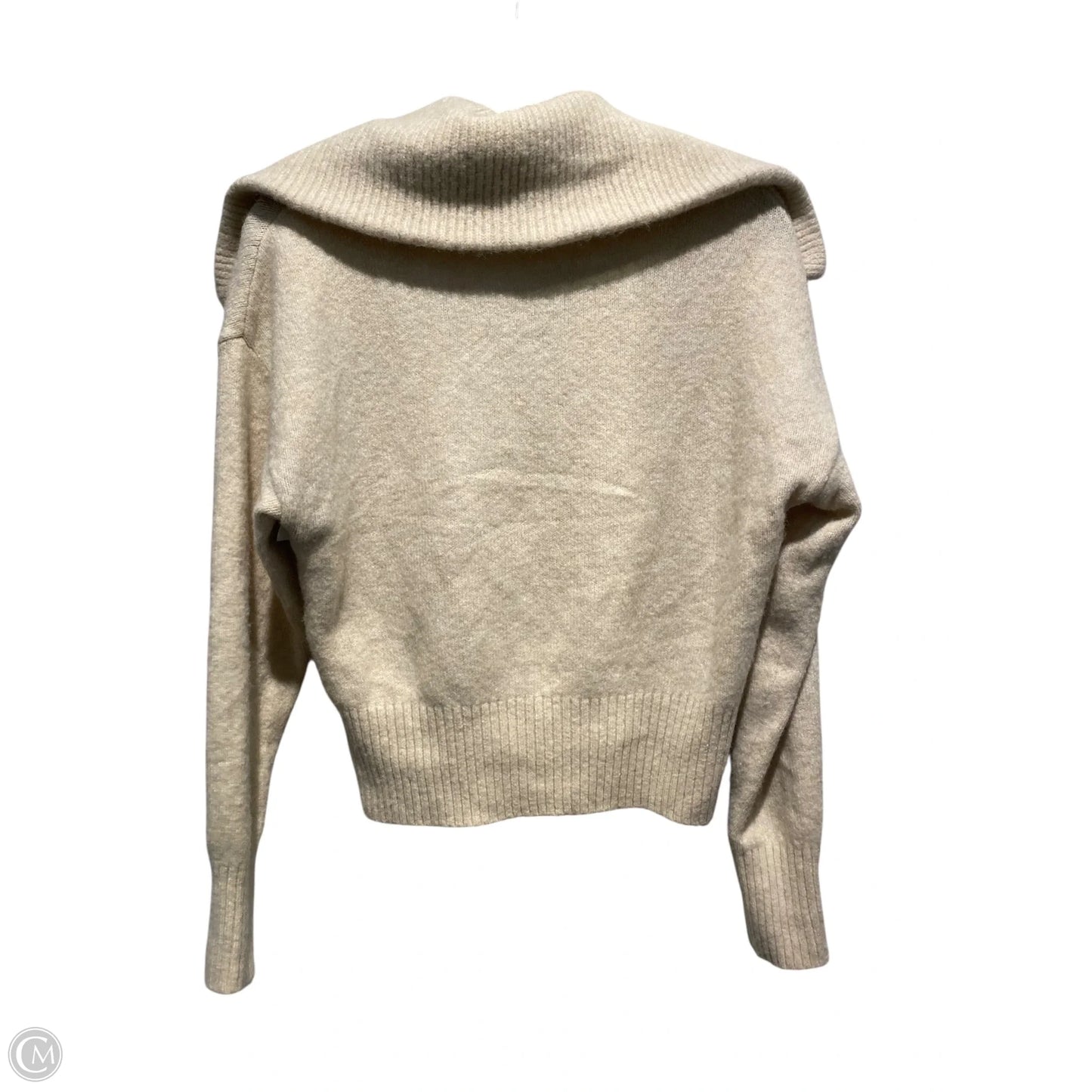 Sweater By Express In Cream, Size: Xs