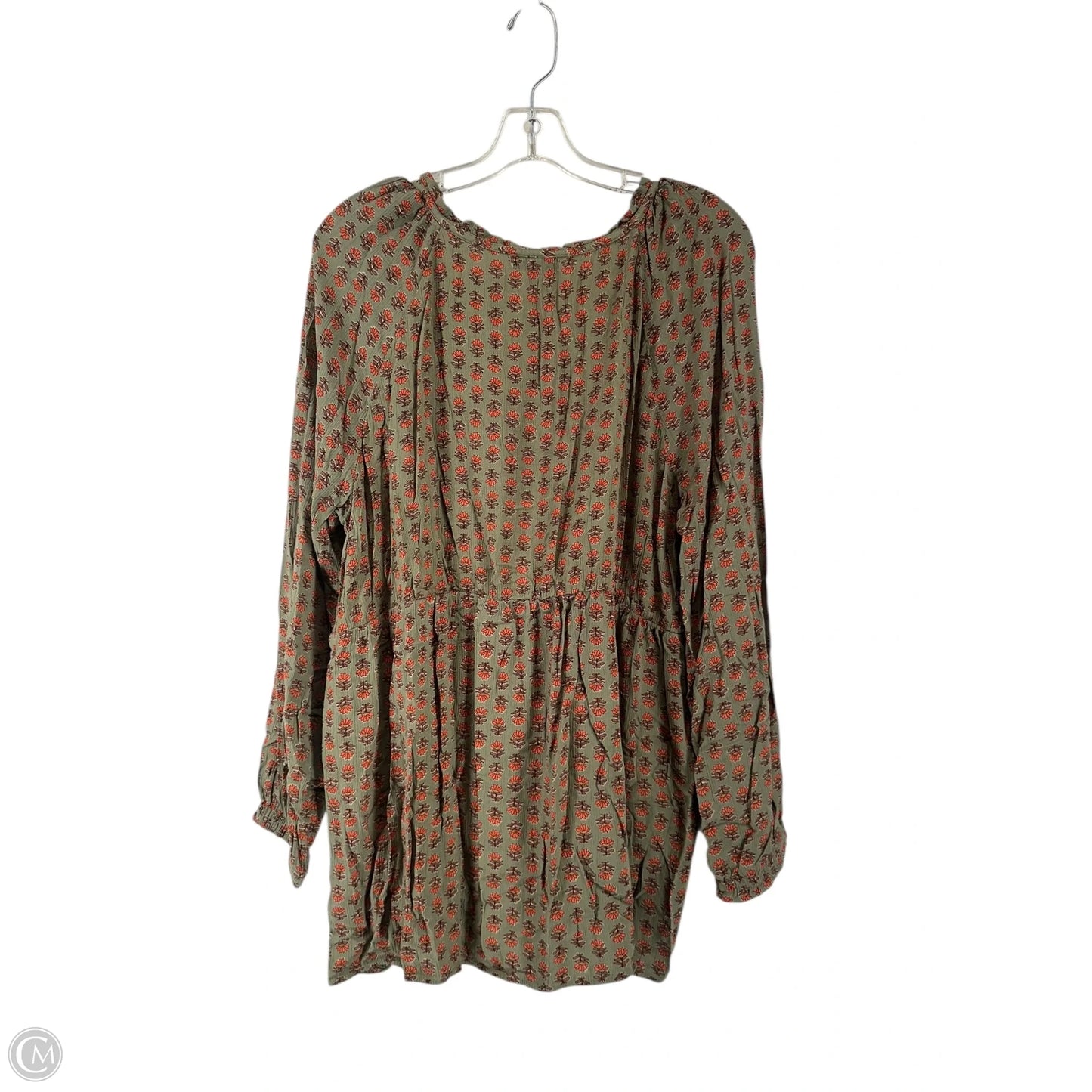 Top Long Sleeve By Sonoma In Green, Size: Xl