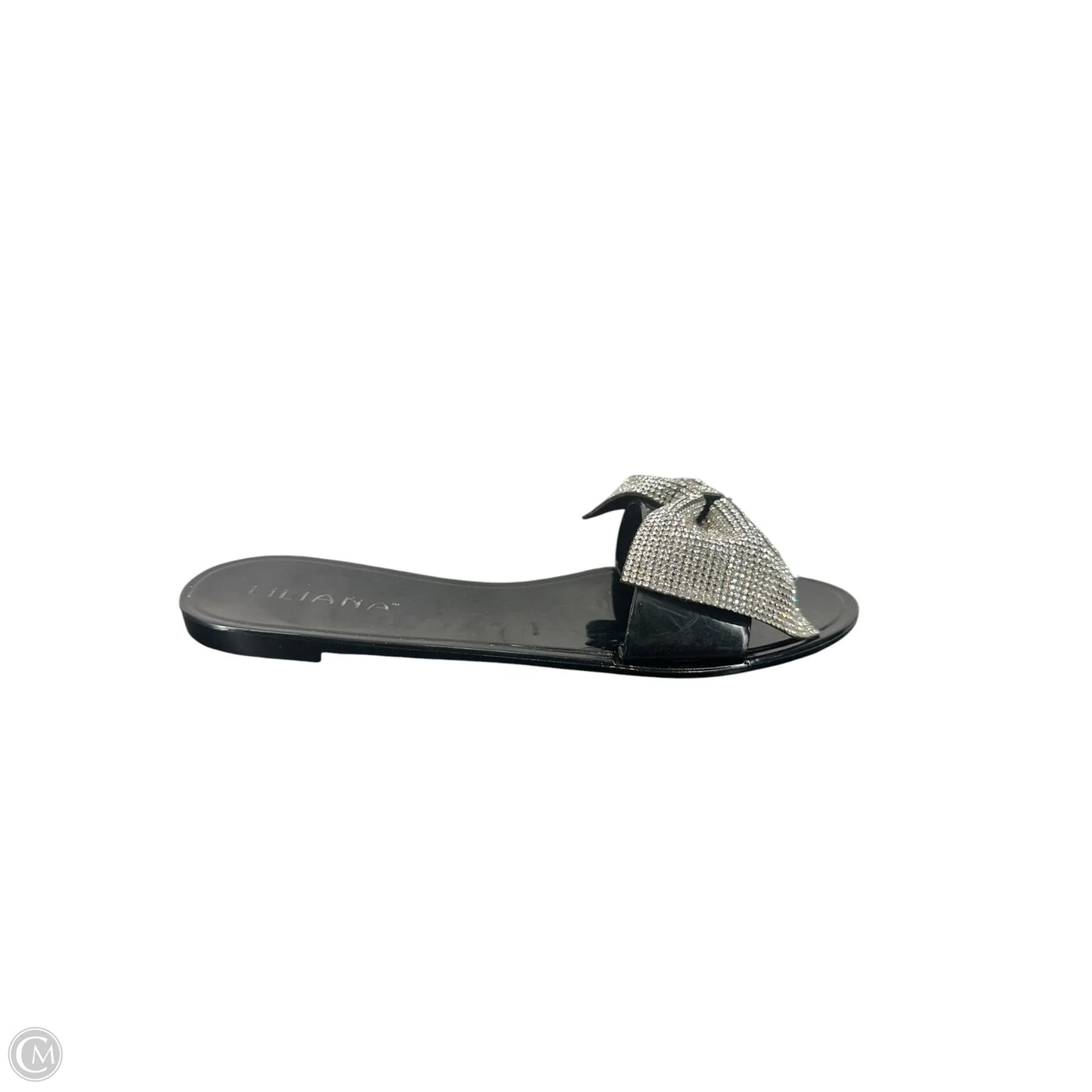 Sandals Flats By Clothes Mentor In Black, Size: 8