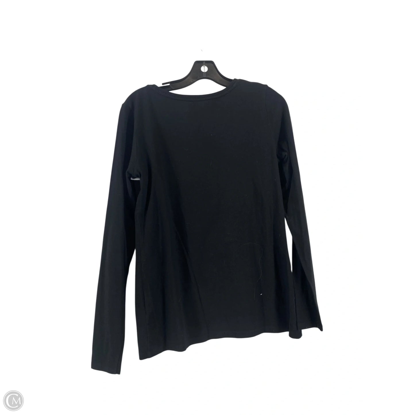 Top Long Sleeve Designer By Halston In Black, Size: M