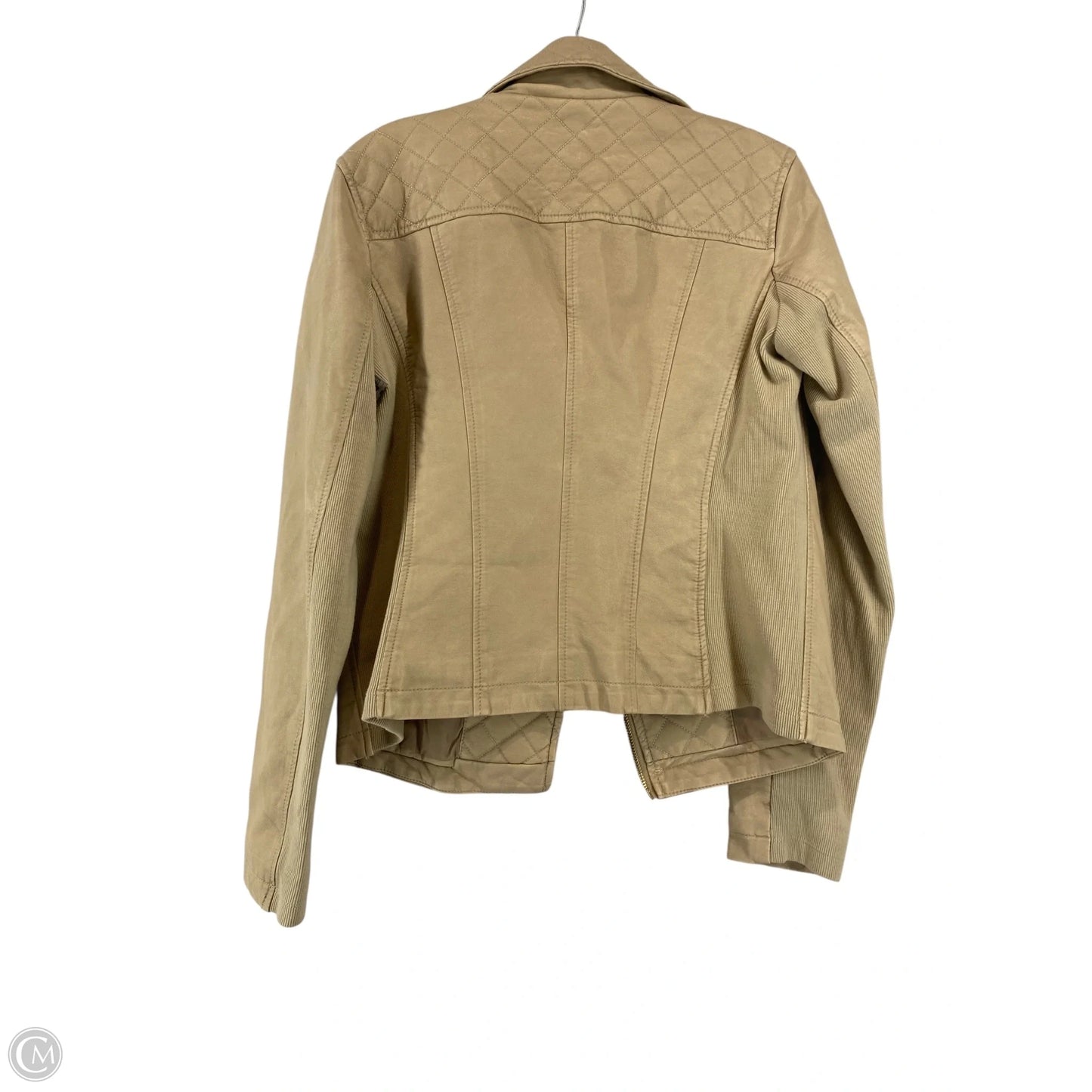 Jacket Moto By Calvin Klein In Brown, Size: M