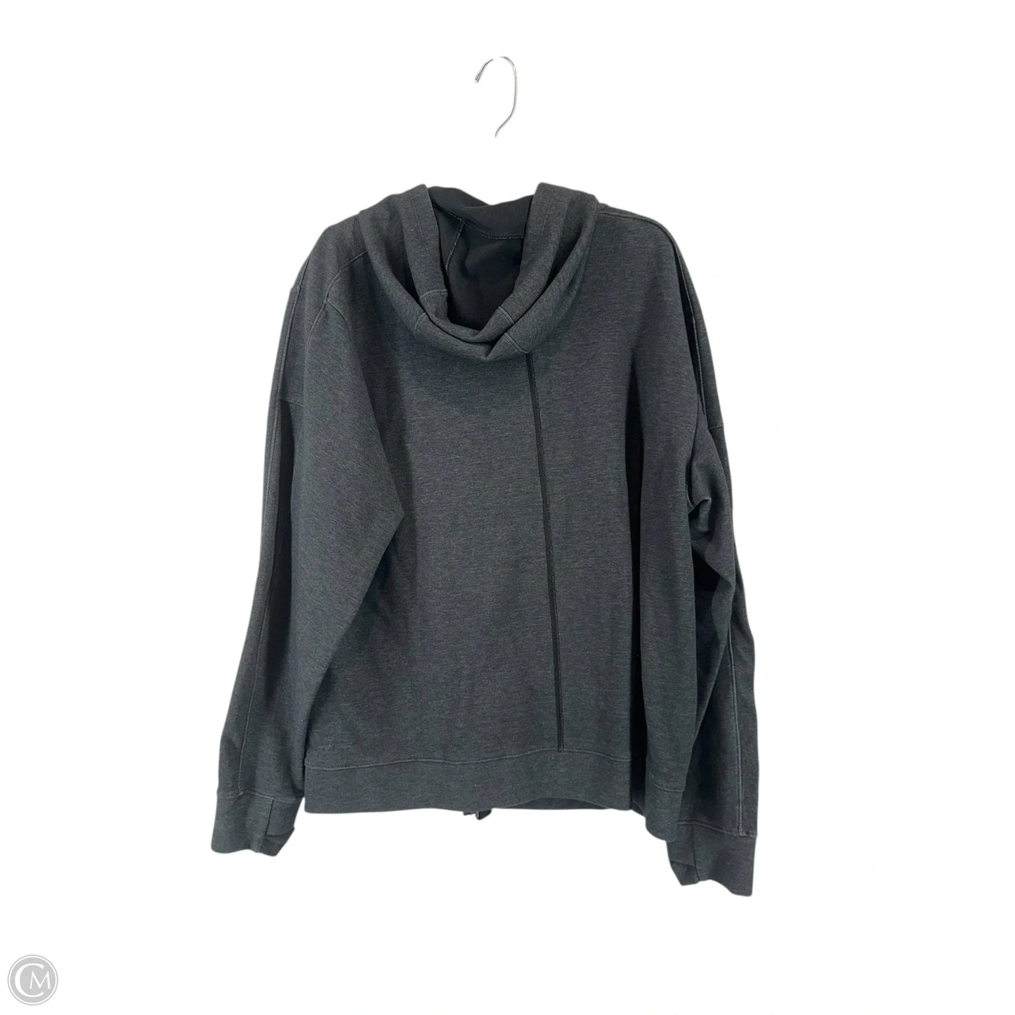 Athletic Jacket By Nike In Grey, Size: M