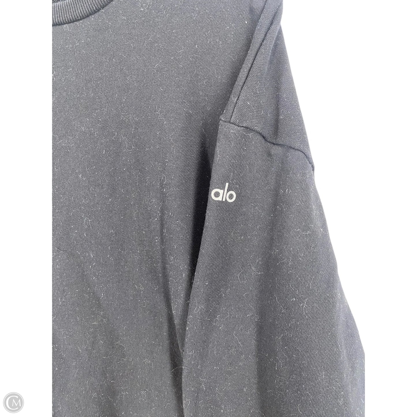 Athletic Sweatshirt Crewneck By Alo In Black, Size: M
