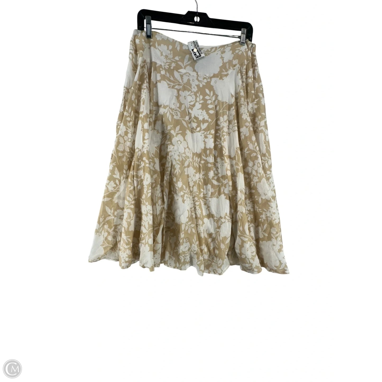 Skirt Maxi By Jones New York In Tan & White, Size: 10