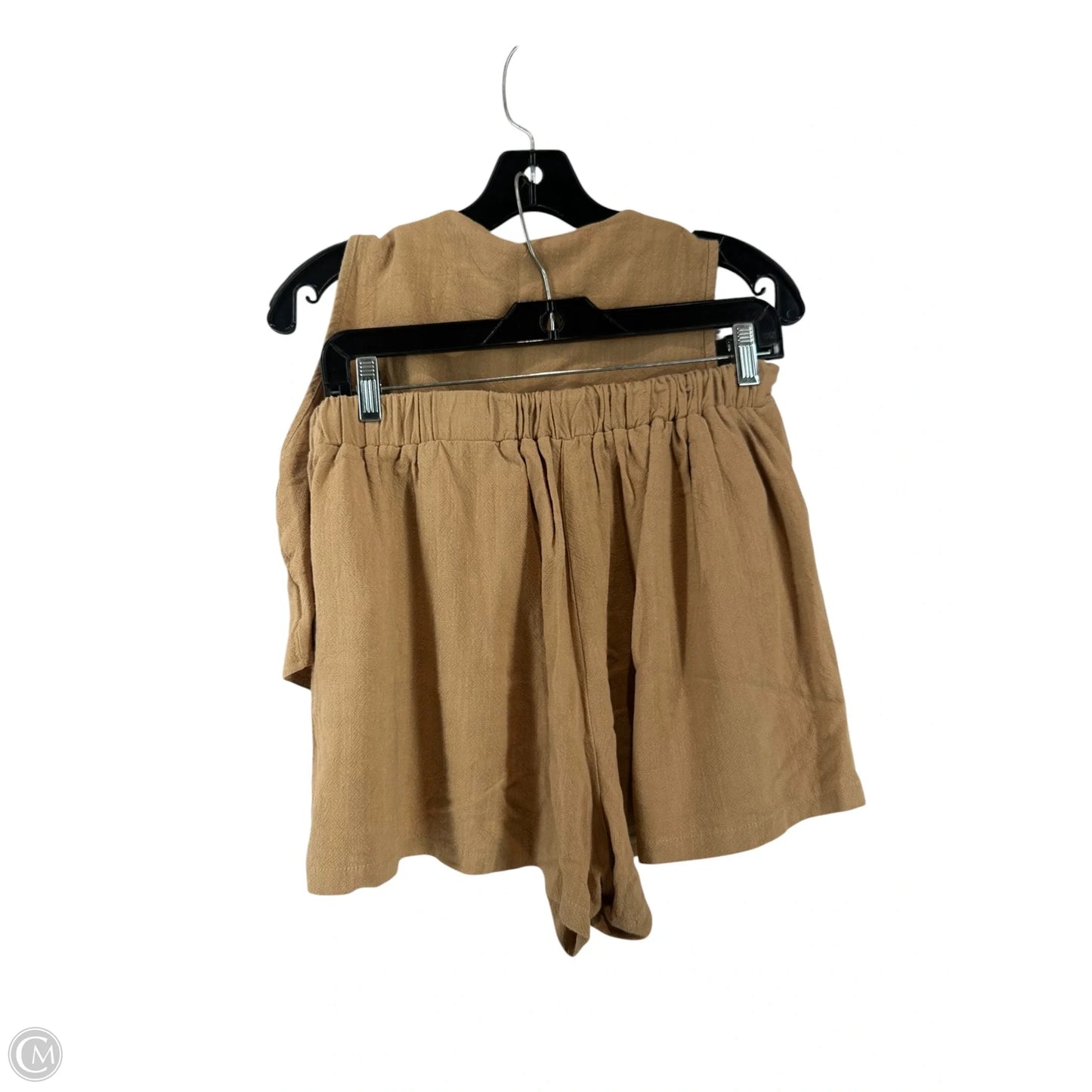 Top 2pc Sleeveless By Shein In Tan, Size: M