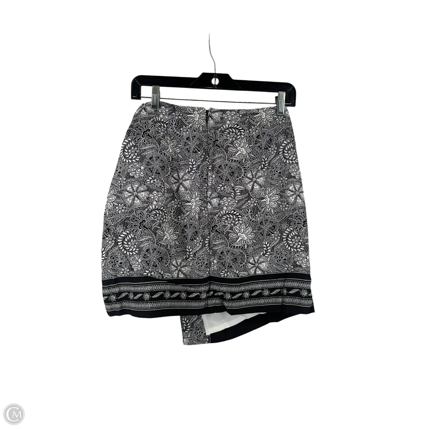 Skirt Mini & Short By Loft In Black & White, Size: 0