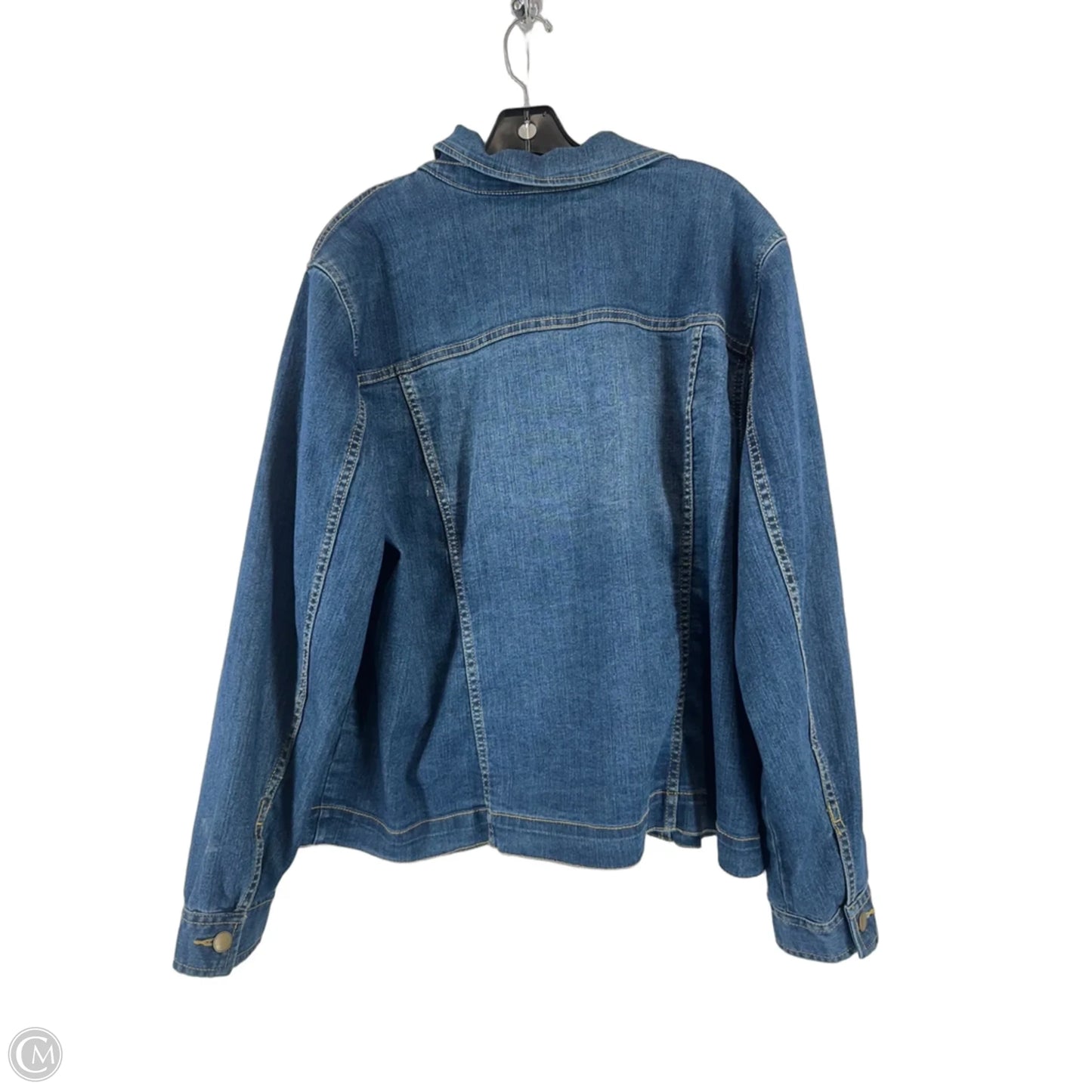 Jacket Denim By Croft And Barrow In Blue Denim, Size: Xxl