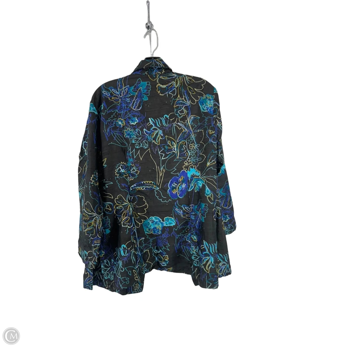 Top Long Sleeve By Chicos In Black, Size: 1x