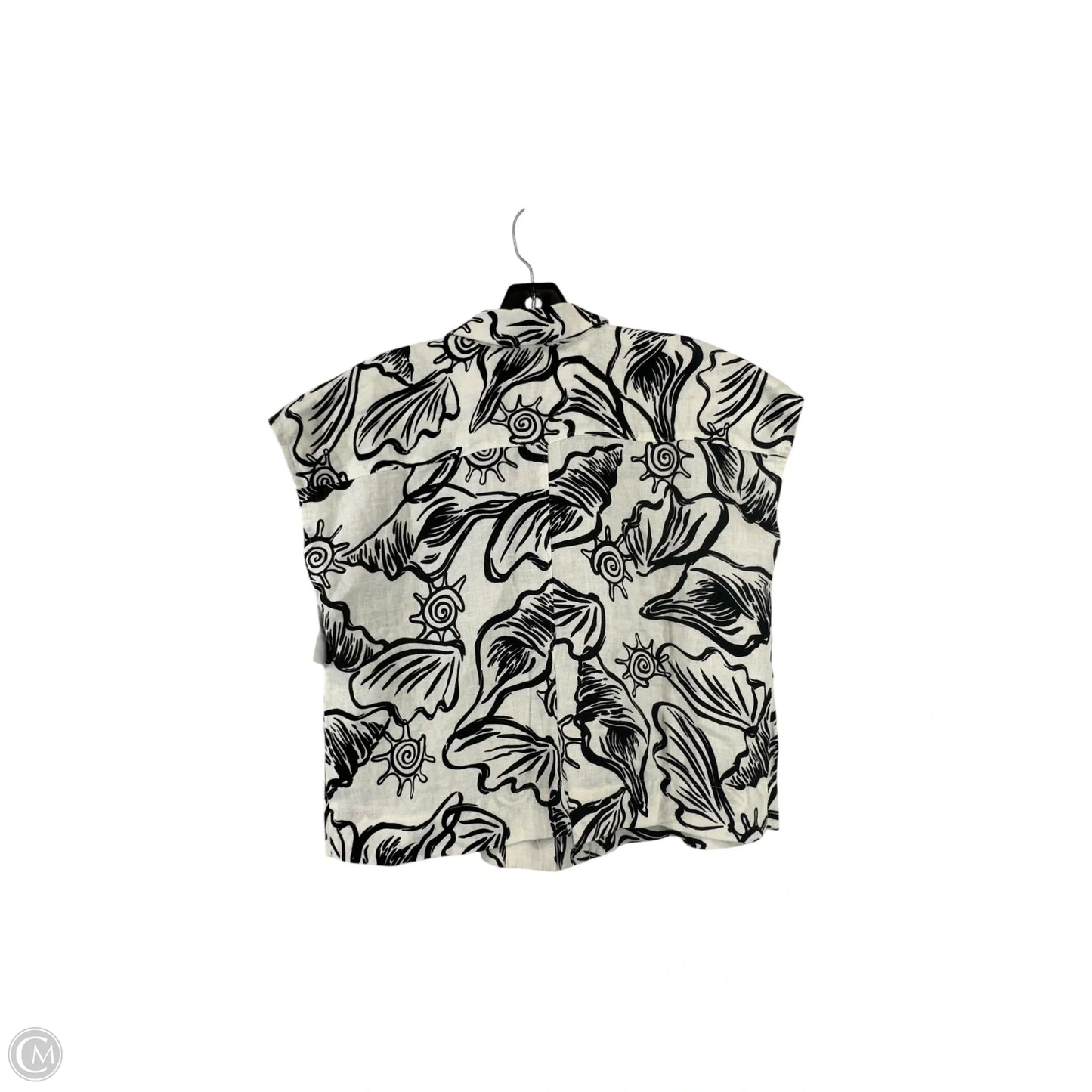 Top Short Sleeve By Madewell In Black & White, Size: Xs