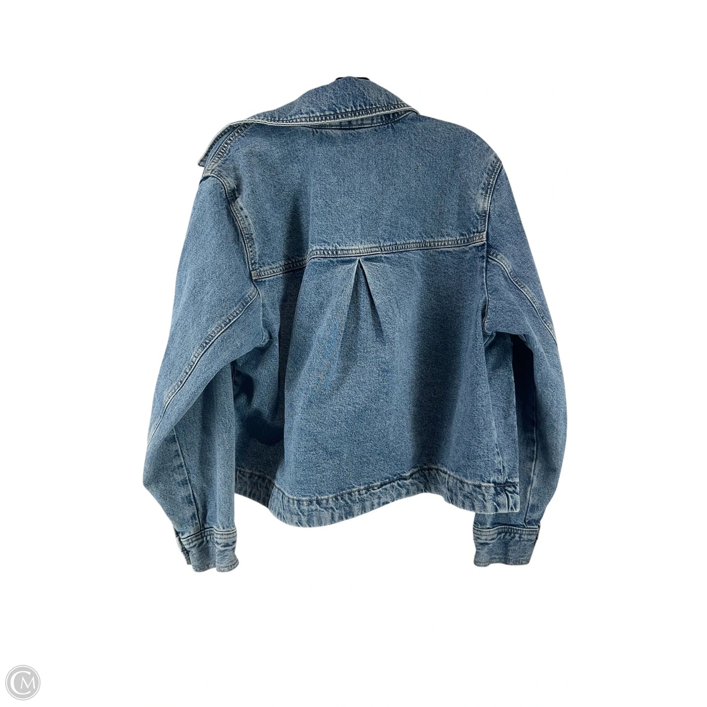 Jacket Denim By H&m In Blue Denim, Size: M