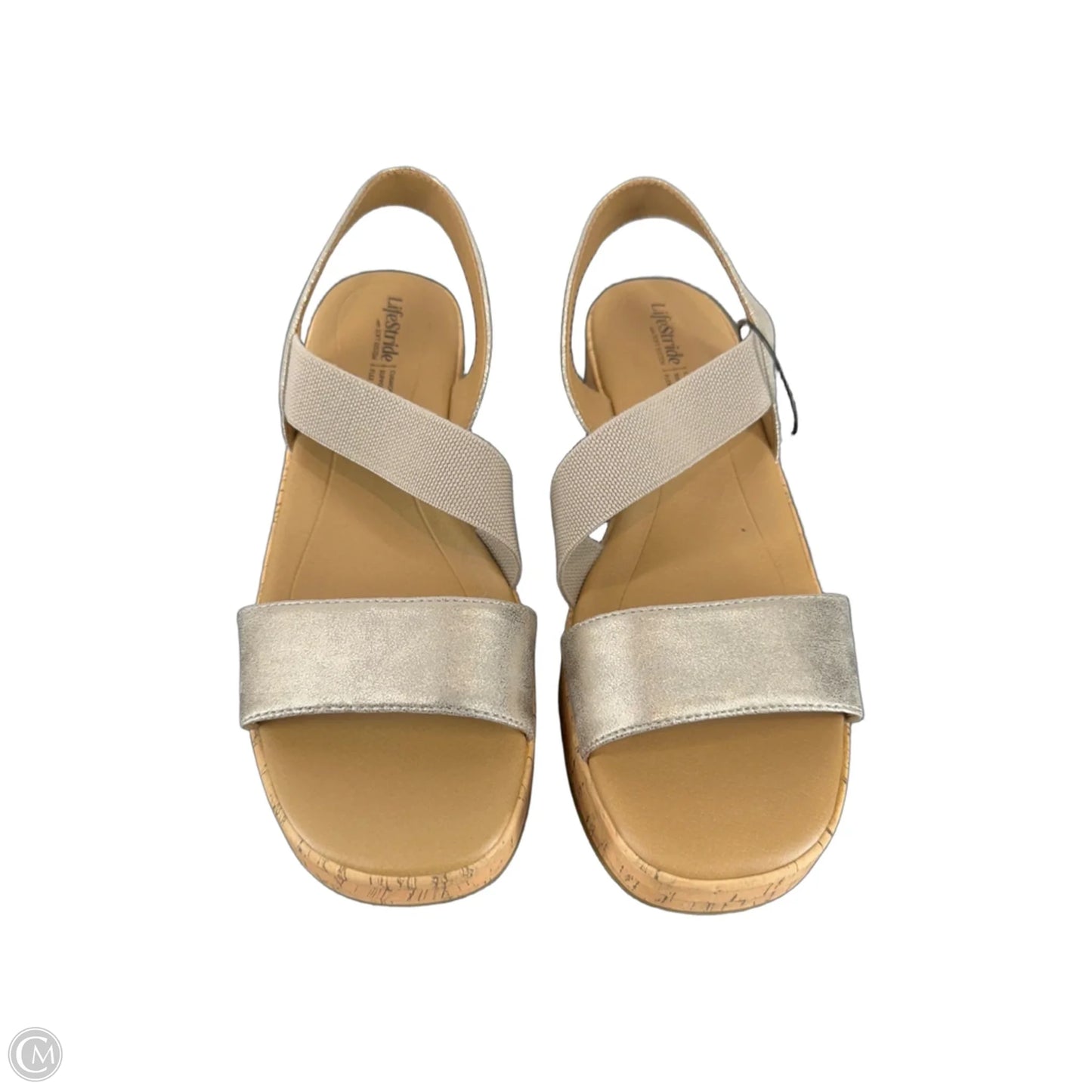 Sandals Flats By Life Stride In Grey, Size: 10