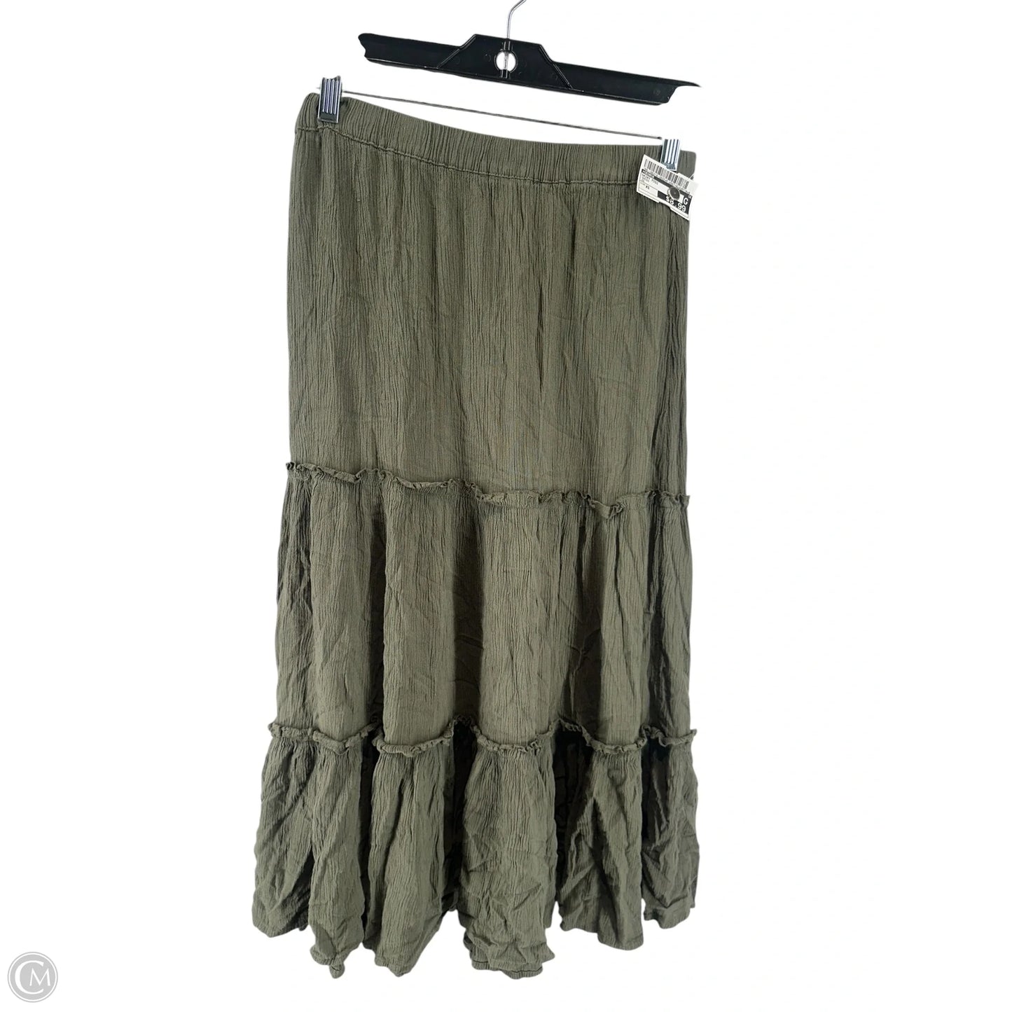Skirt Midi By George In Green, Size: Xs