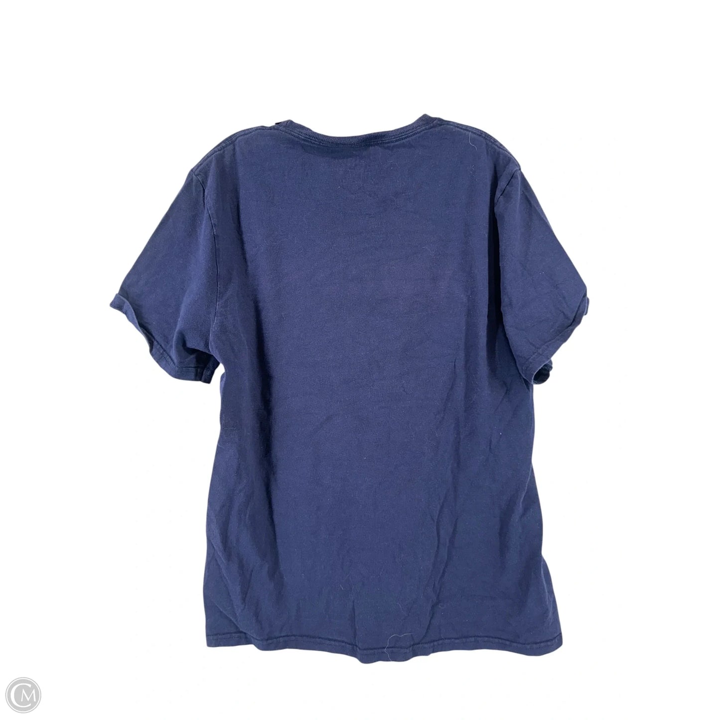 Top Short Sleeve By Clothes Mentor In Navy, Size: L
