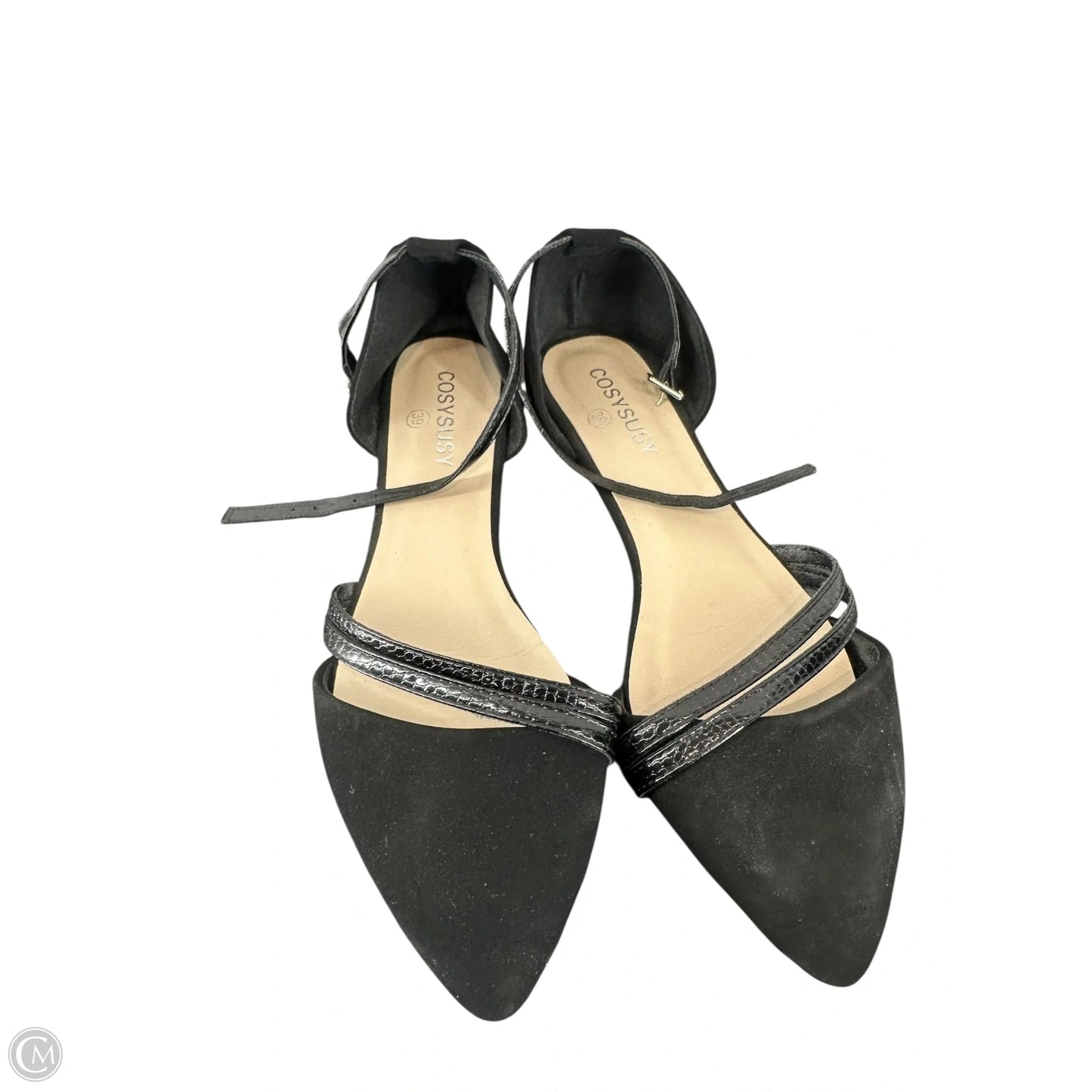 Shoes Flats By Clothes Mentor In Black, Size: 8.5