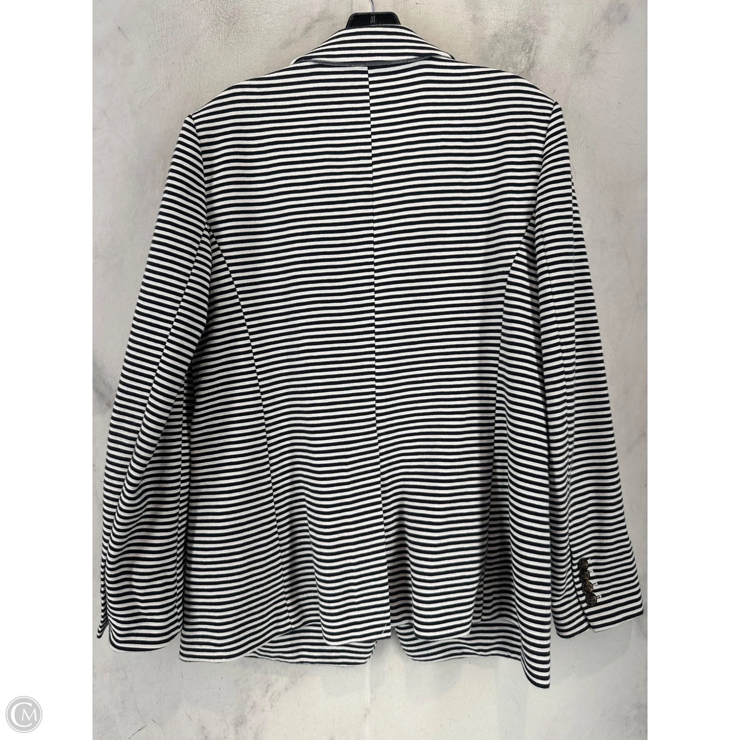 Blazer By Ann Taylor In Striped Pattern, Size: 10