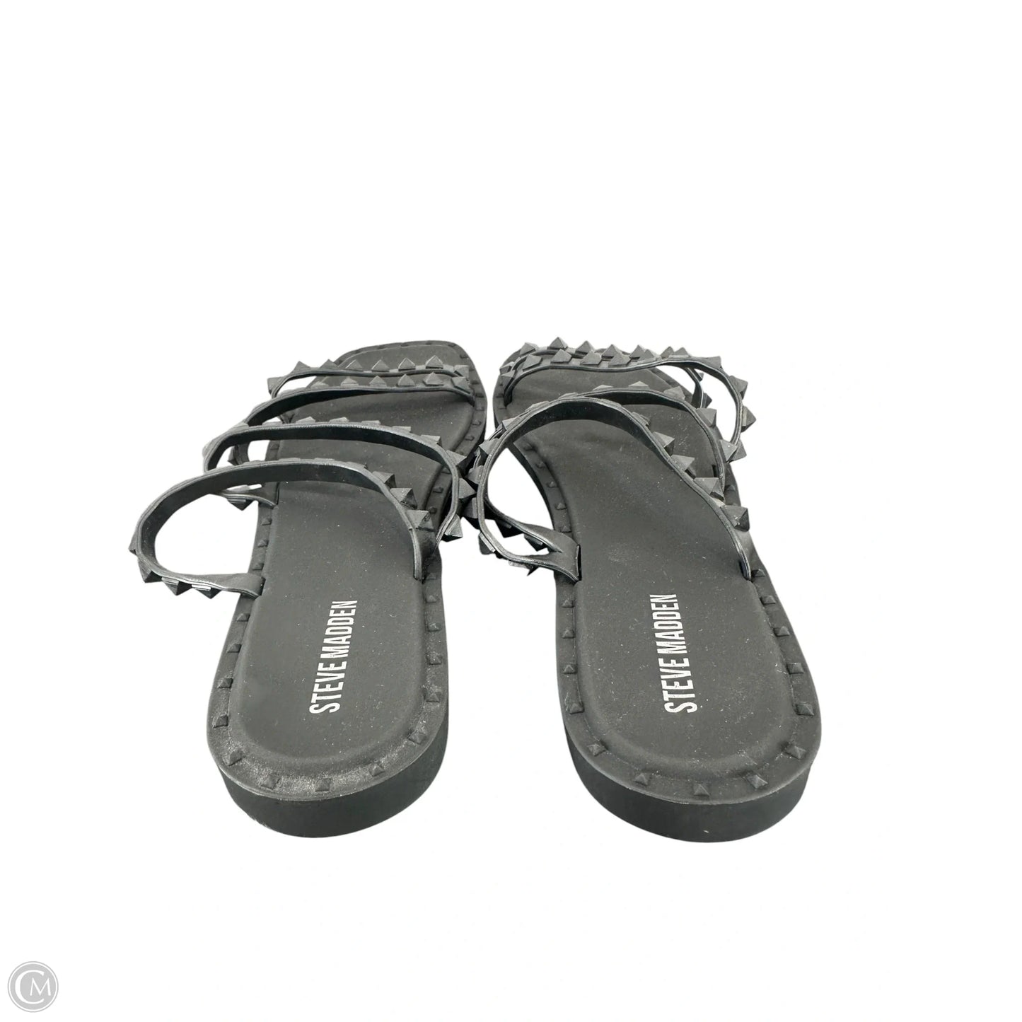 Sandals Flats By Steve Madden In Black, Size: 9