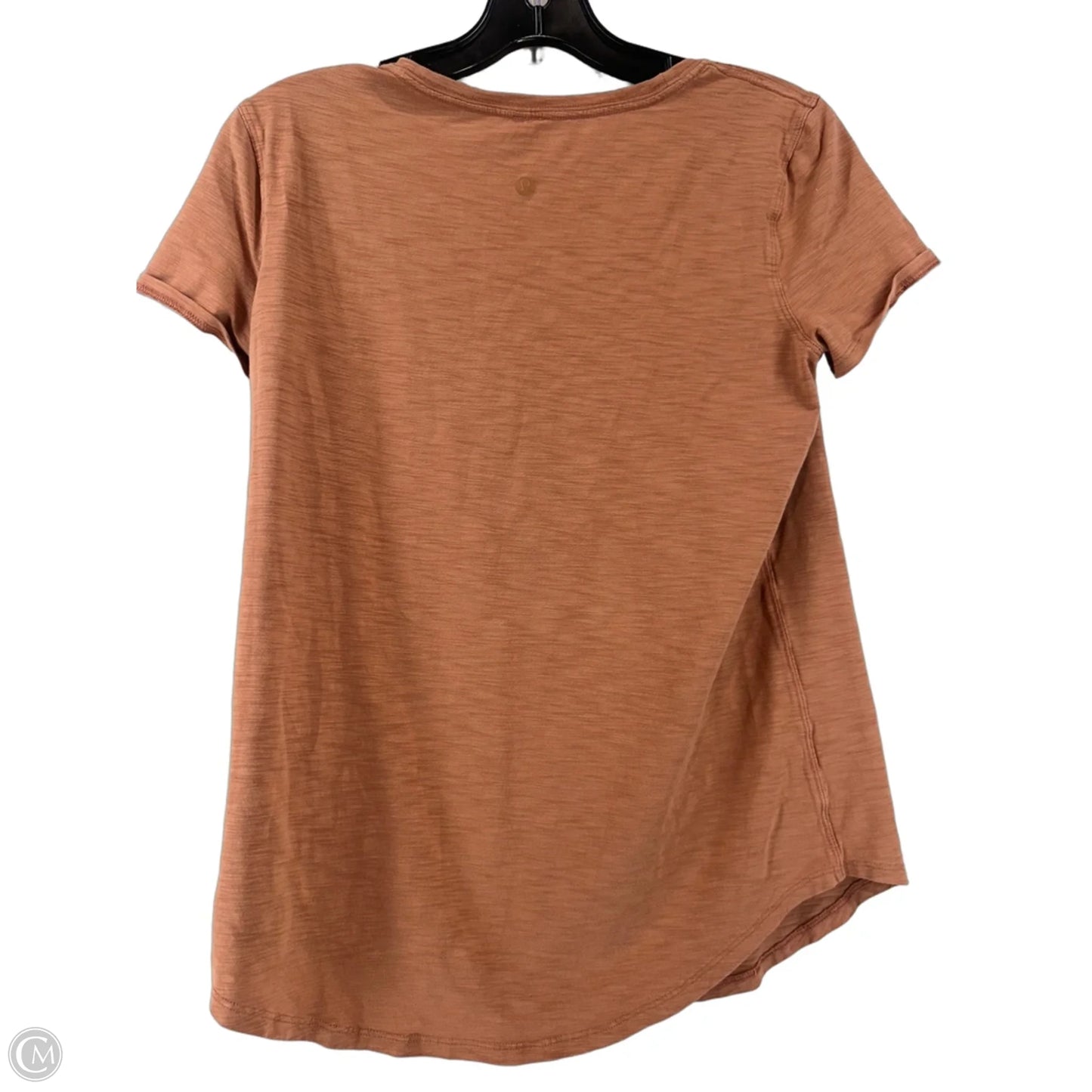 Top Short Sleeve Basic By Lululemon In Tan, Size: 8