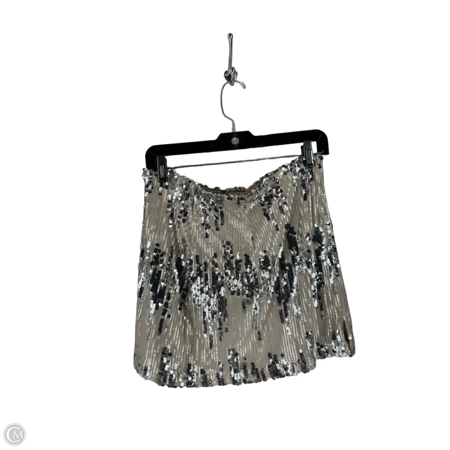 Skirt Midi By Madden Nyc In Silver, Size: S