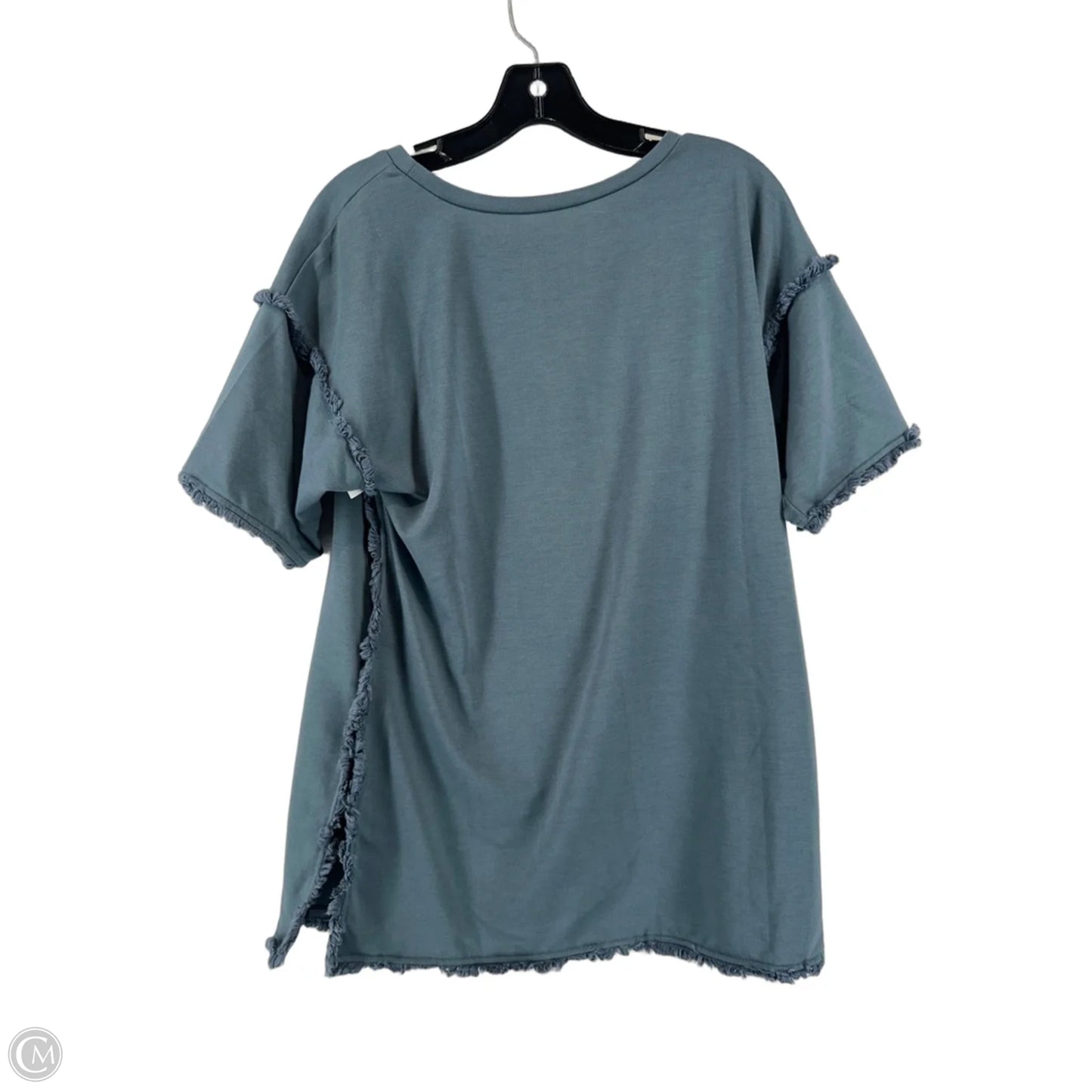 Top Short Sleeve By Clothes Mentor In Grey, Size: M