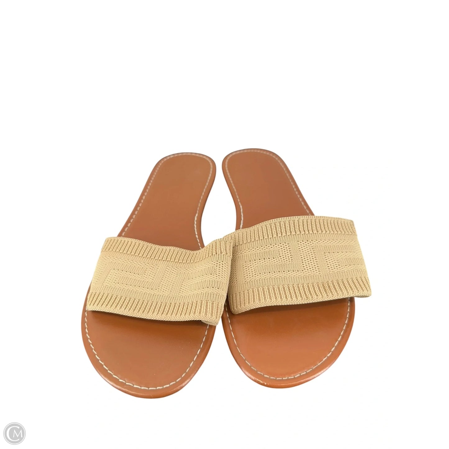 Sandals Flats By Clothes Mentor In Beige, Size: 9