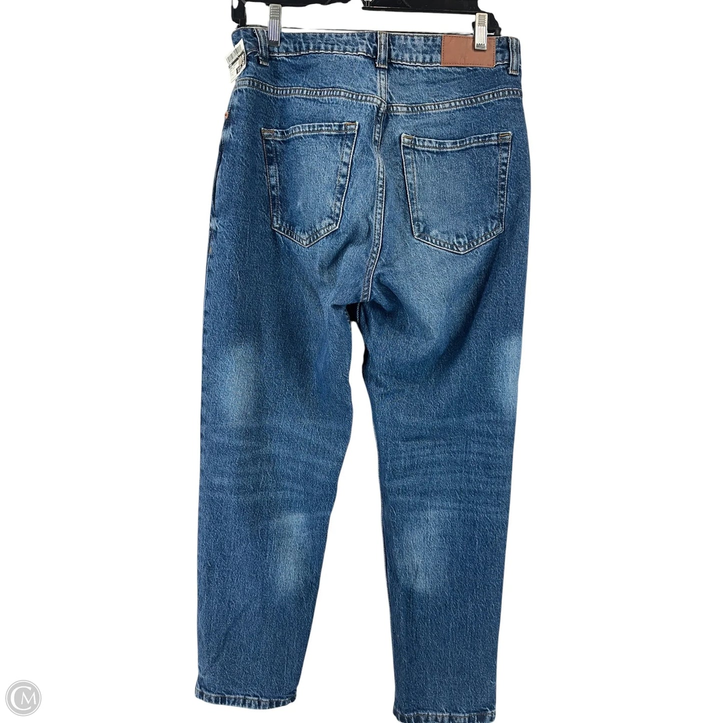 Jeans Straight By Zara In Blue Denim, Size: 8