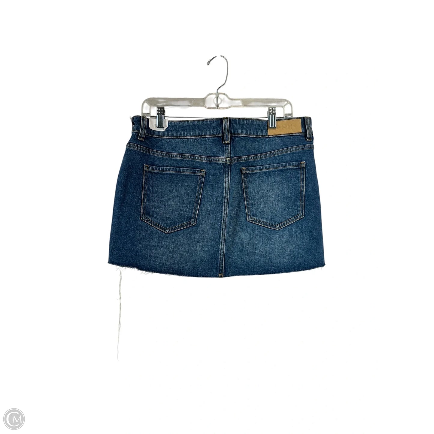 Skirt Mini & Short By Pink In Blue Denim, Size: L